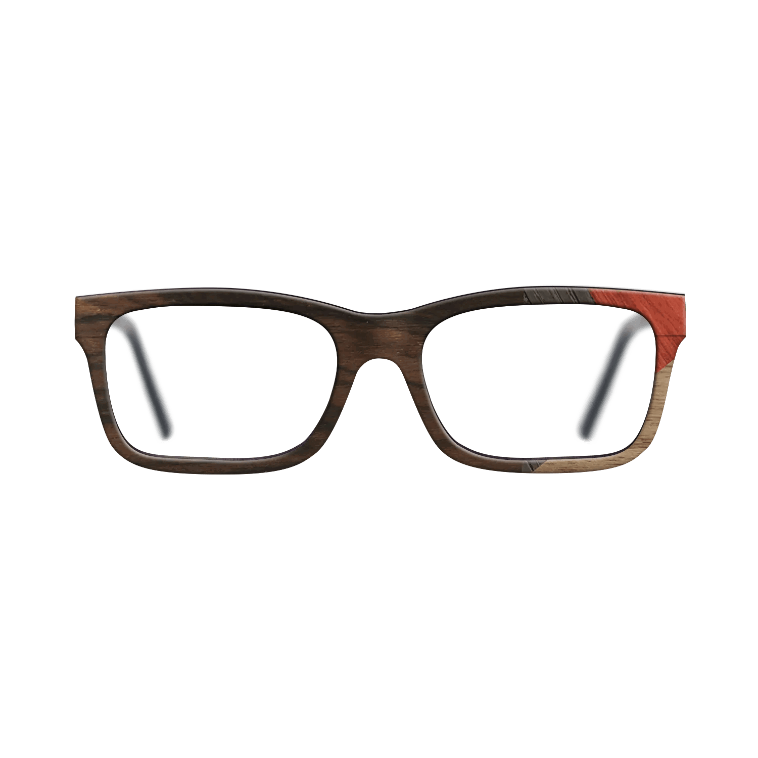 Fumed Oak,Walnut: Straight Grain,Ziricote Dark Quartered,Poplar Dyed: Red: Mosaic - The Sage - Rectangle - 729 - SIRIS wood optic