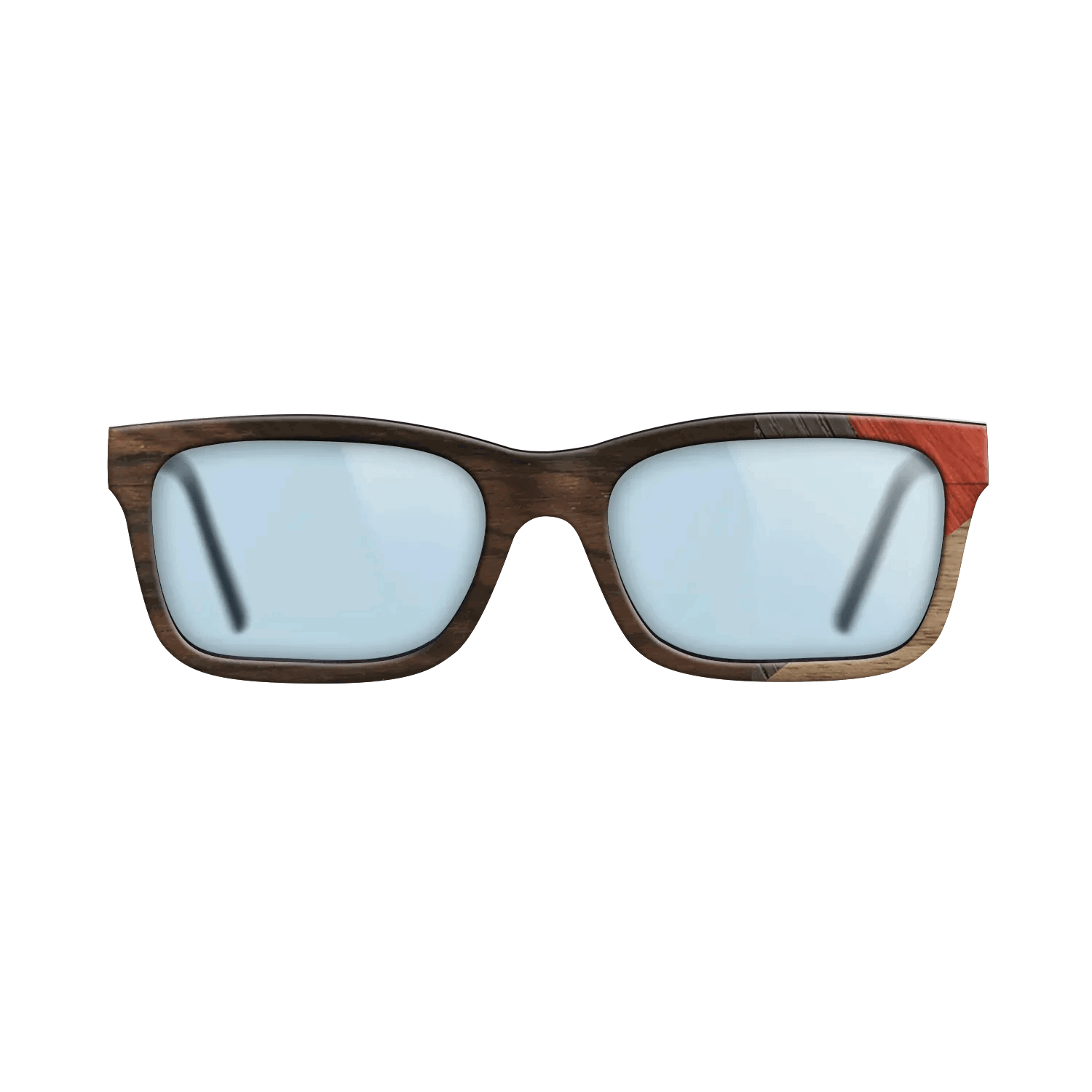 Fumed Oak,Walnut: Straight Grain,Ziricote Dark Quartered,Poplar Dyed: Red: Mosaic - The Sage - Rectangle - 729 - SIRIS wood optic