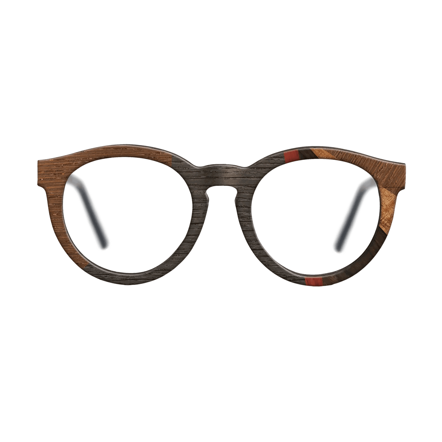 Fumed Oak,Wenge,Koa,Poplar Dyed: Red,Ziricote Dark Quartered: Fractal - The Rebel - Round - 775 - SIRIS wood optic