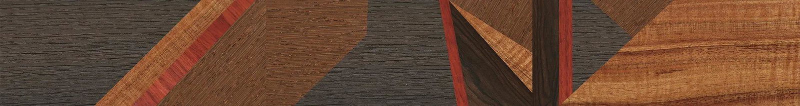 Fumed Oak,Wenge,Koa,Poplar Dyed: Red,Ziricote Dark Quartered: Fractal - The Rebel - Round - 775 - SIRIS wood optic