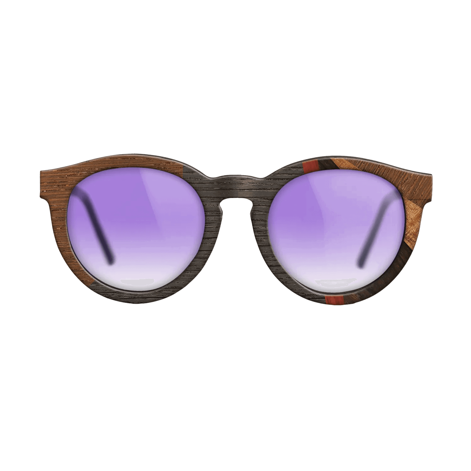 Fumed Oak,Wenge,Koa,Poplar Dyed: Red,Ziricote Dark Quartered: Fractal - The Rebel - Round - 775 - SIRIS wood optic