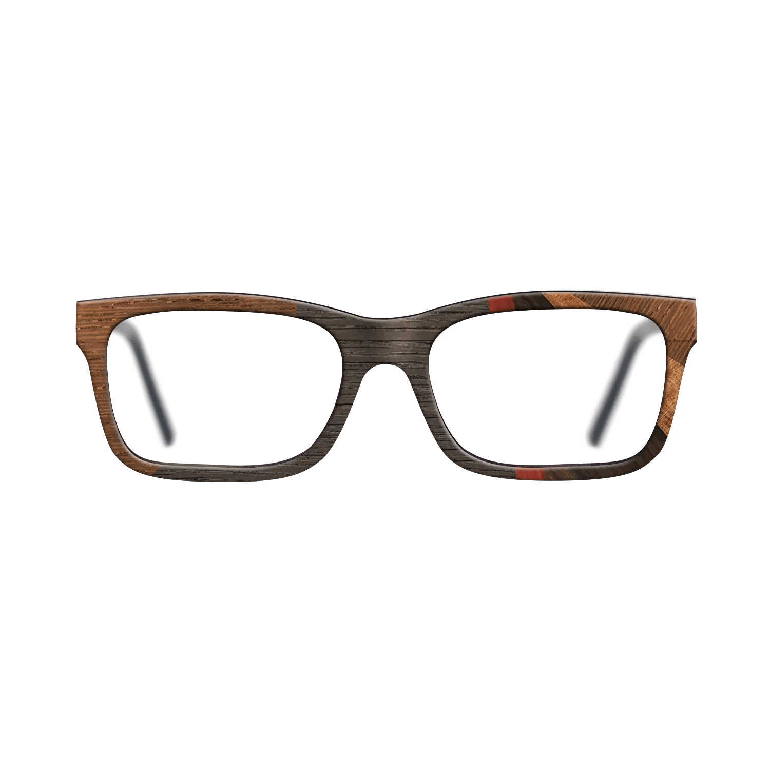 Fumed Oak,Wenge,Koa,Poplar Dyed: Red,Ziricote Dark Quartered: Fractal - The Sage - Rectangle - 775 - SIRIS wood optic