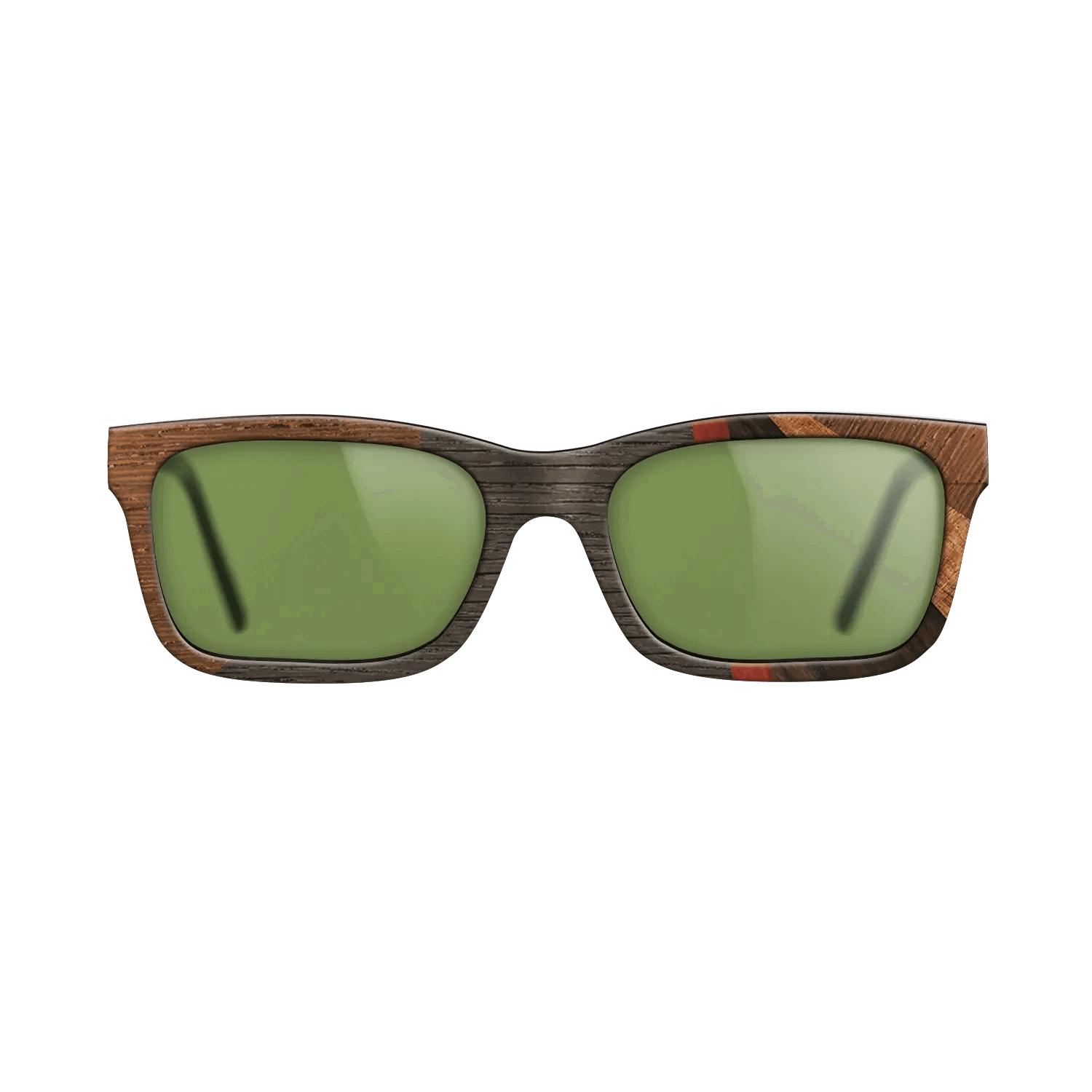 Fumed Oak,Wenge,Koa,Poplar Dyed: Red,Ziricote Dark Quartered: Fractal - The Sage - Rectangle - 775 - SIRIS wood optic