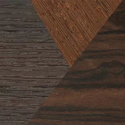 Fumed Oak,Wenge,Ziricote Dark Quartered: Angle Cut - The Maiden - Cat - SIRIS wood optic