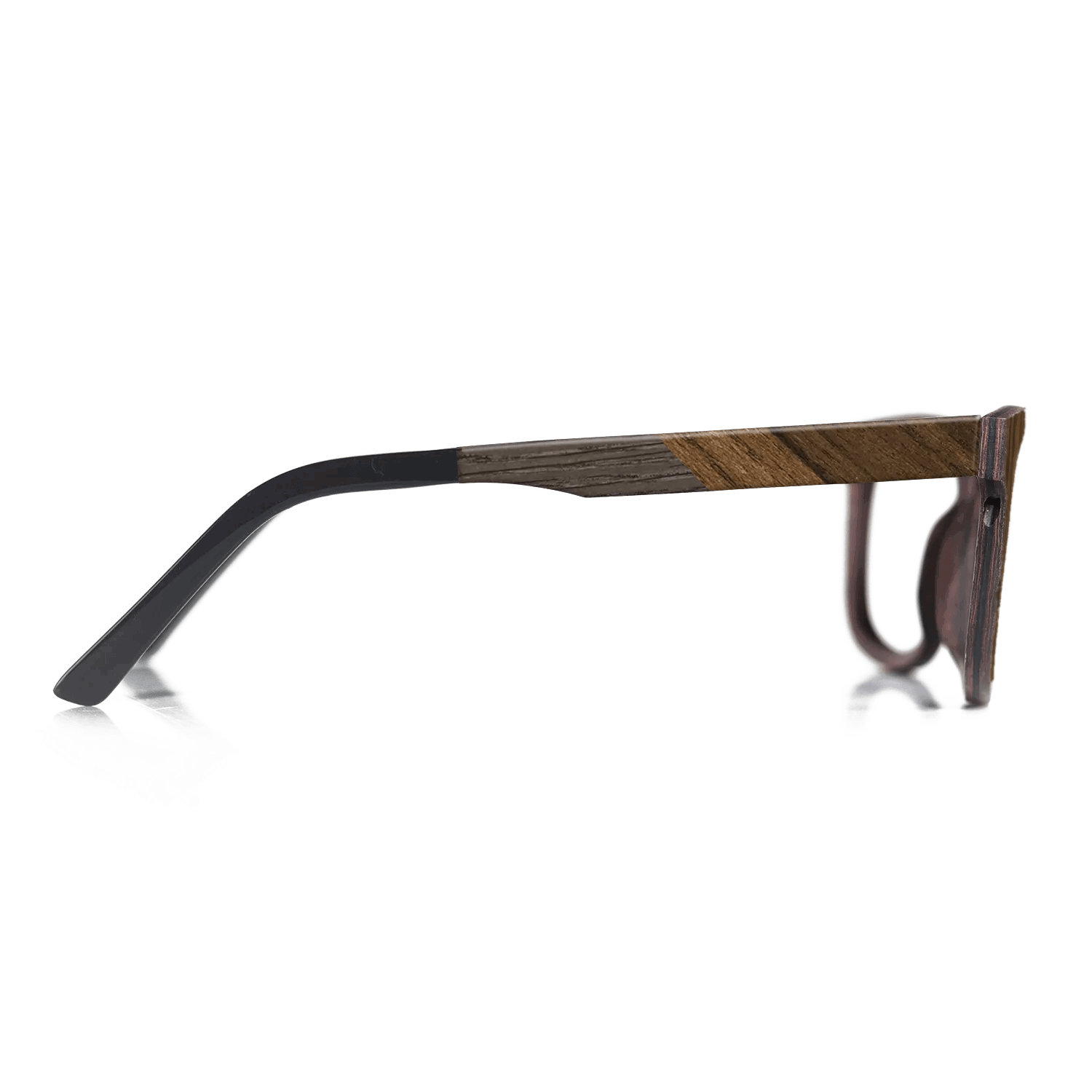 Fumed Oak,Ziricote Dark Quartered: Angle Cut - The Rebel - Round - 1538 - SIRIS wood optic