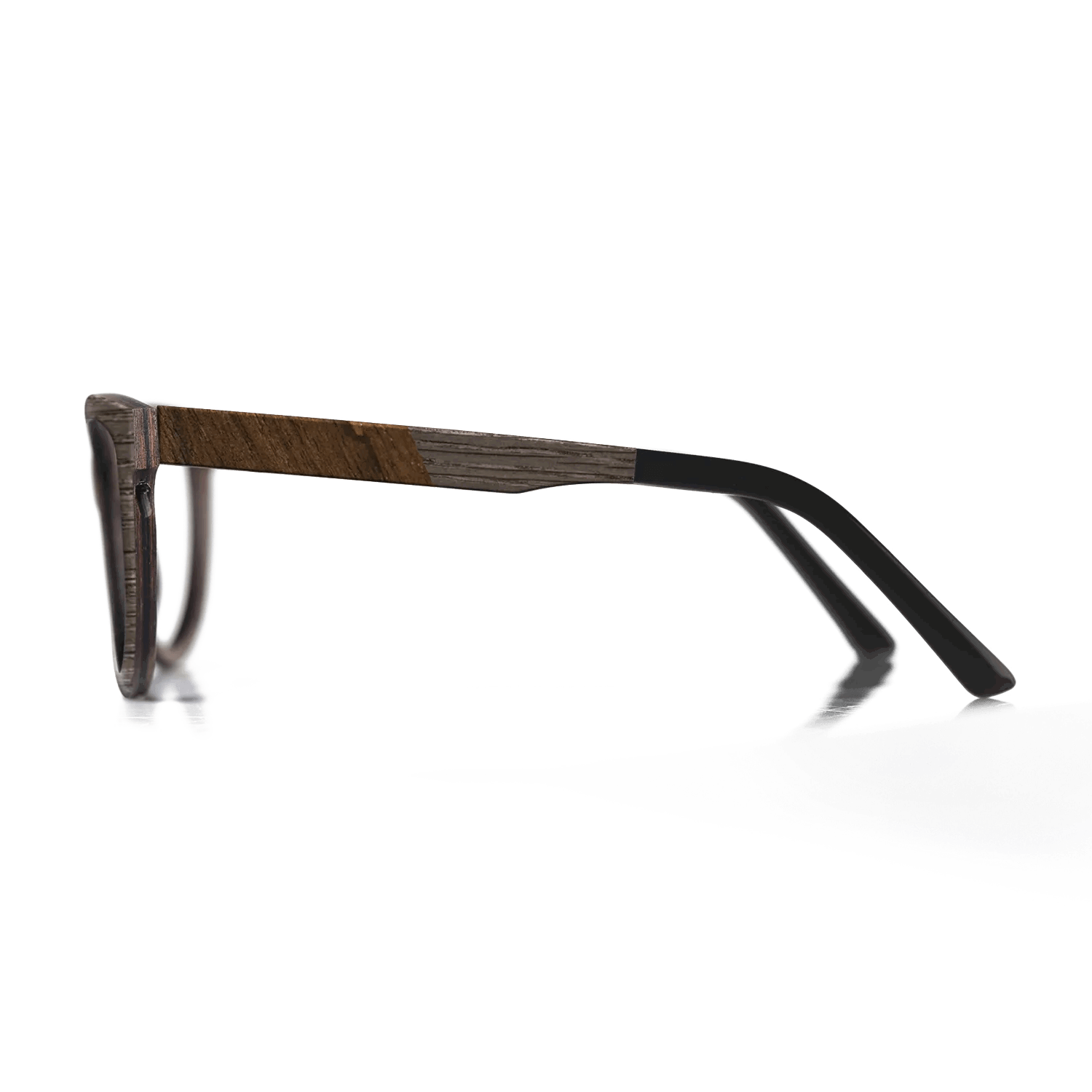 Fumed Oak,Ziricote Dark Quartered: Angle Cut - The Sage - Rectangle - 1538 - SIRIS wood optic