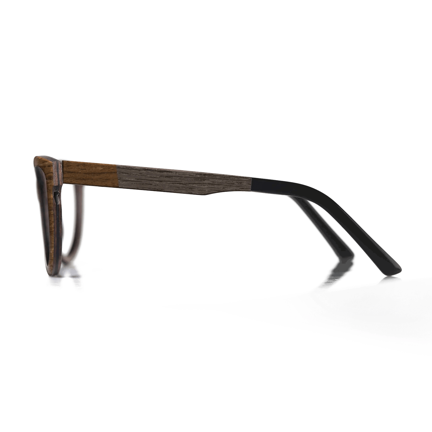 Fumed Oak,Ziricote Dark Quartered: Bauhaus - The Rebel - Round - SIRIS wood optic