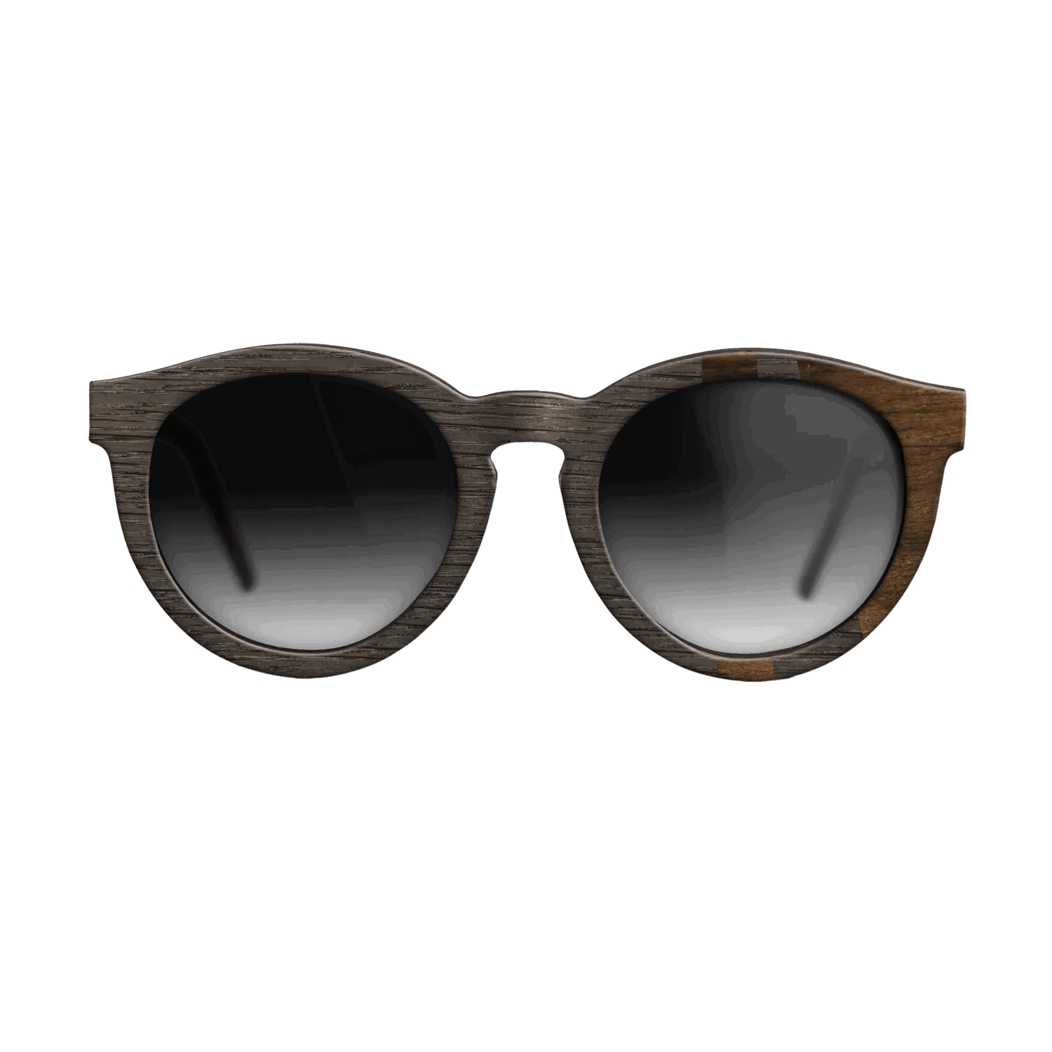 Fumed Oak,Ziricote Dark Quartered: Bauhaus - The Rebel - Round - SIRIS wood optic