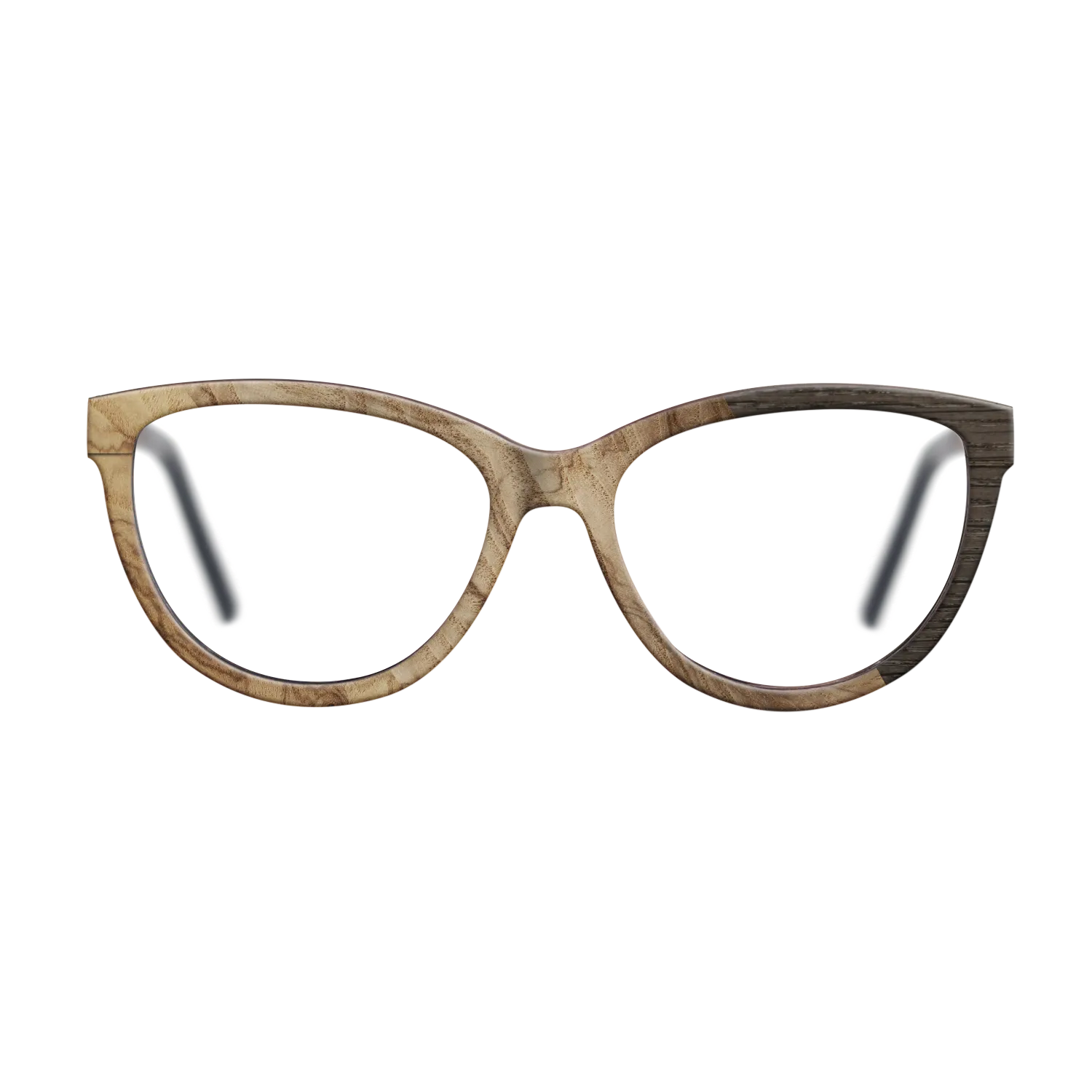 Fumed Oak,Ziricote Dark Quartered: Cubic Cuts - The Maiden - Cat - SIRIS wood optic