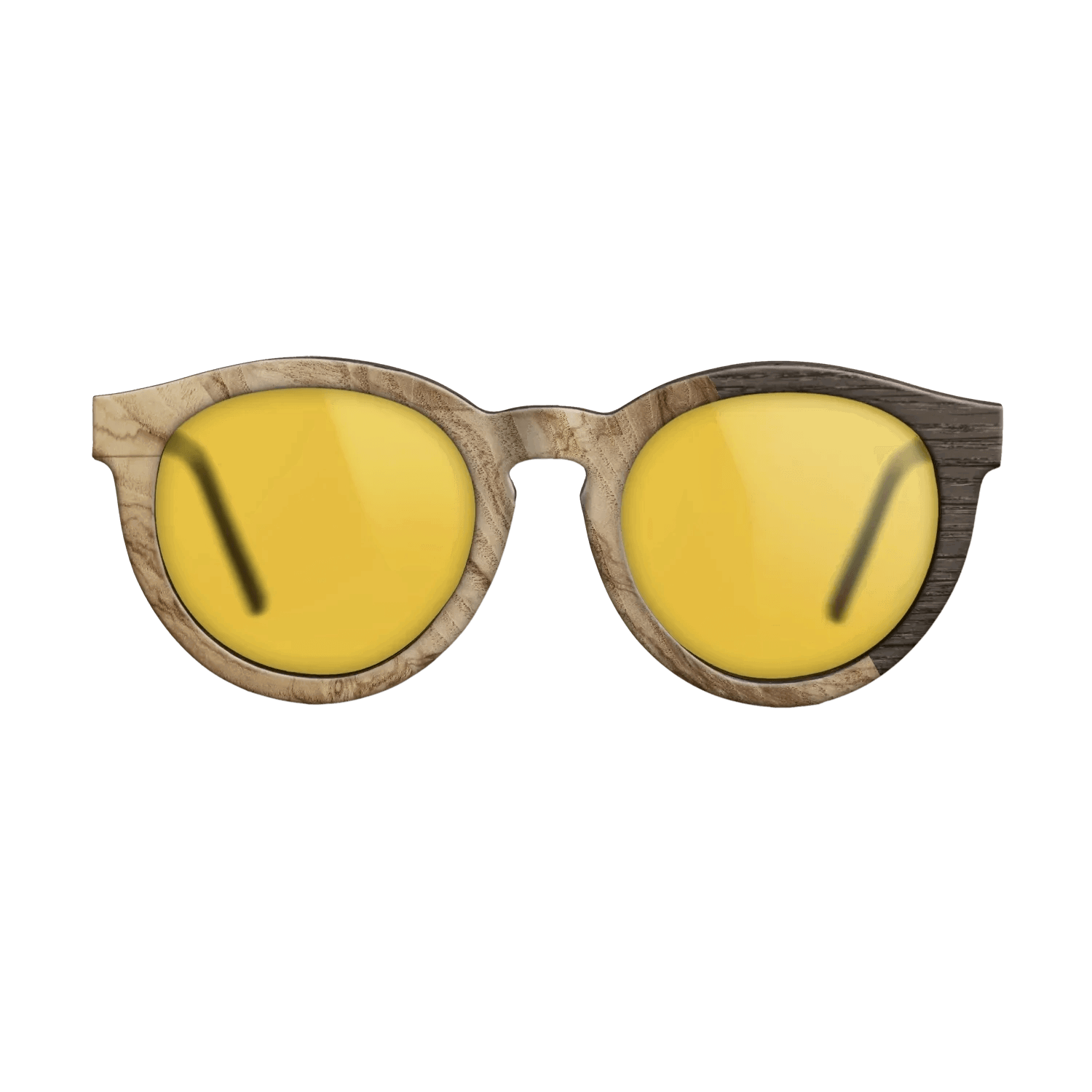 Fumed Oak,Ziricote Dark Quartered: Cubic Cuts - The Rebel - Round - SIRIS wood optic