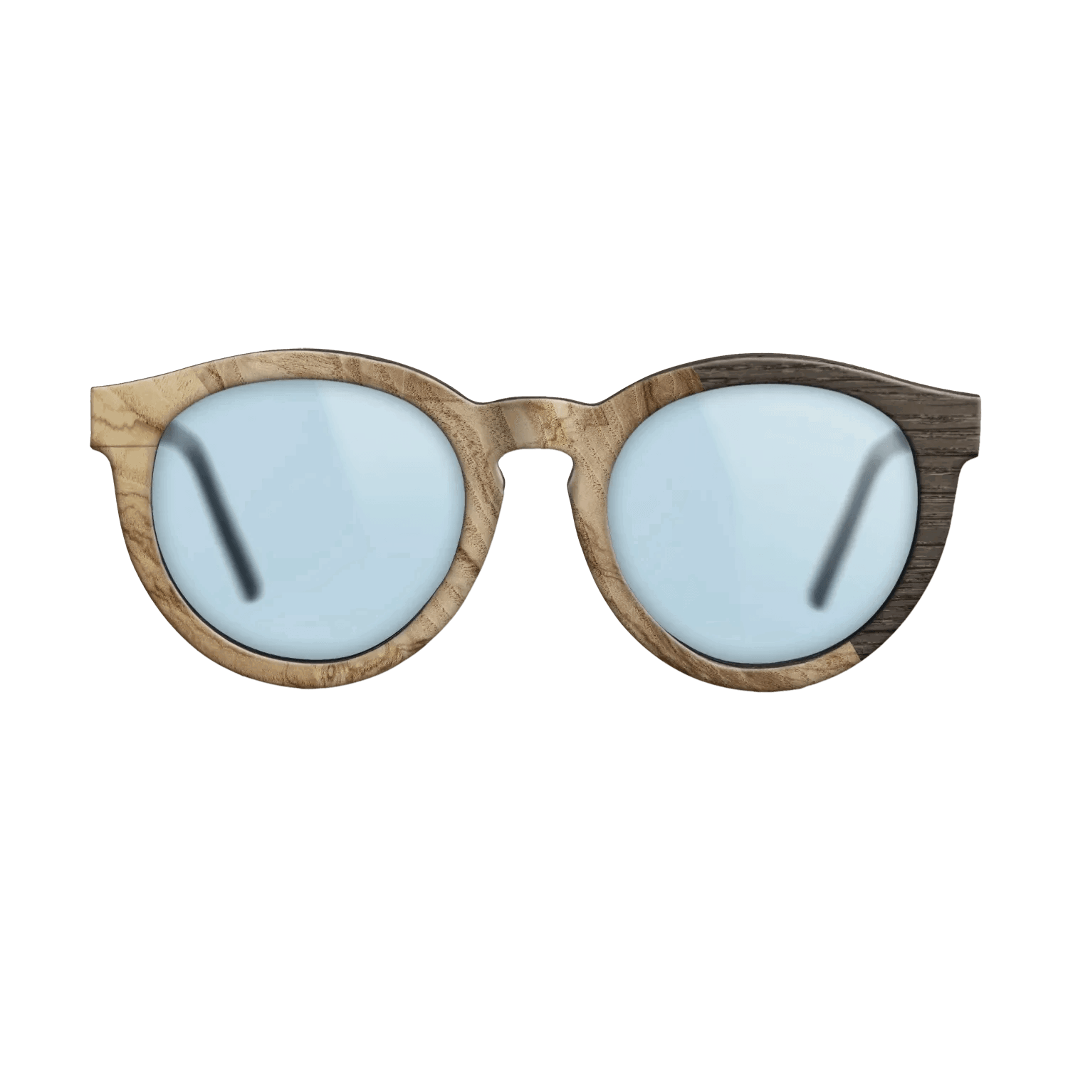 Fumed Oak,Ziricote Dark Quartered: Cubic Cuts - The Rebel - Round - SIRIS wood optic