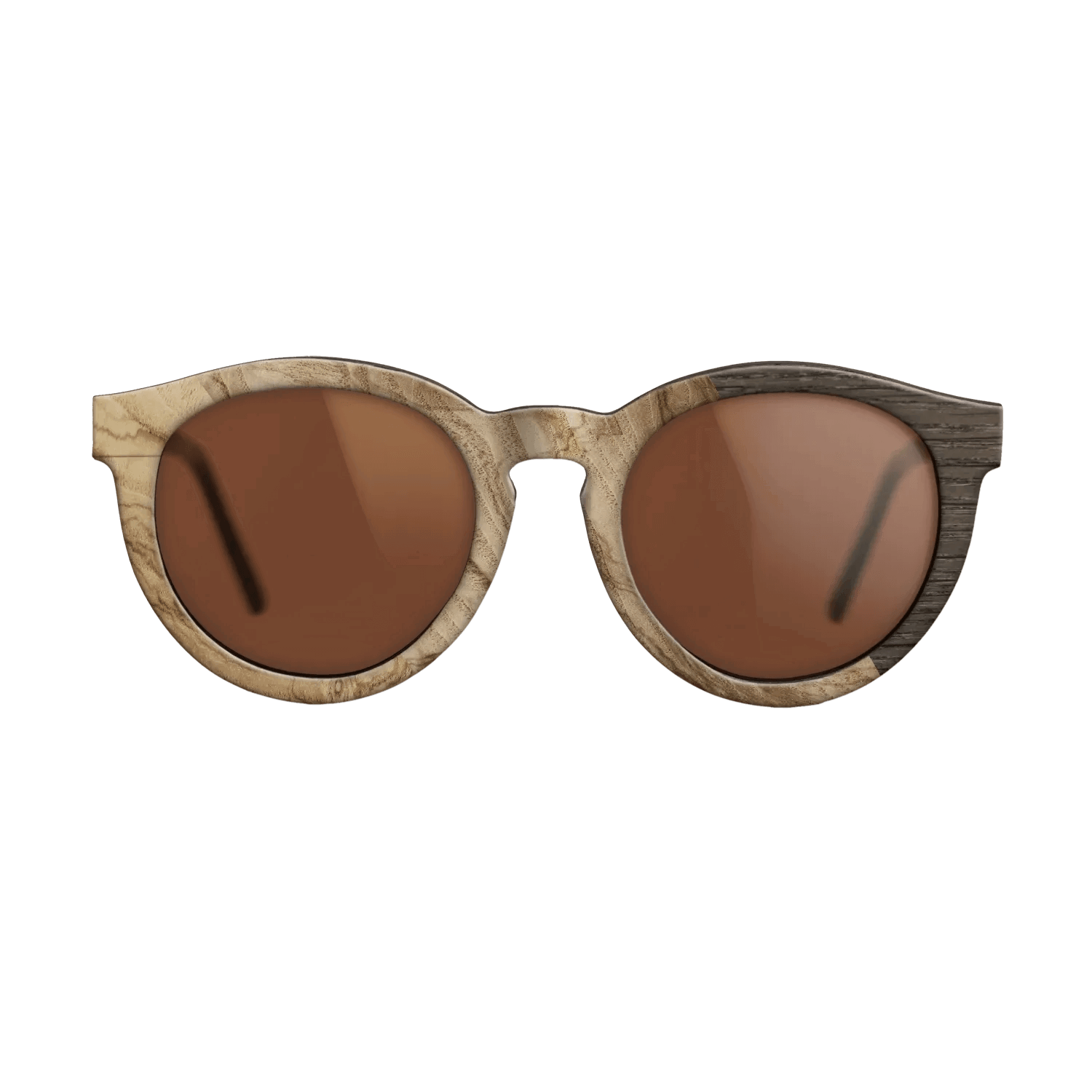 Fumed Oak,Ziricote Dark Quartered: Cubic Cuts - The Rebel - Round - SIRIS wood optic