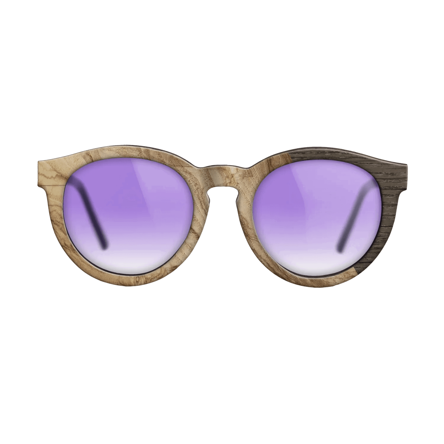 Fumed Oak,Ziricote Dark Quartered: Cubic Cuts - The Rebel - Round - SIRIS wood optic