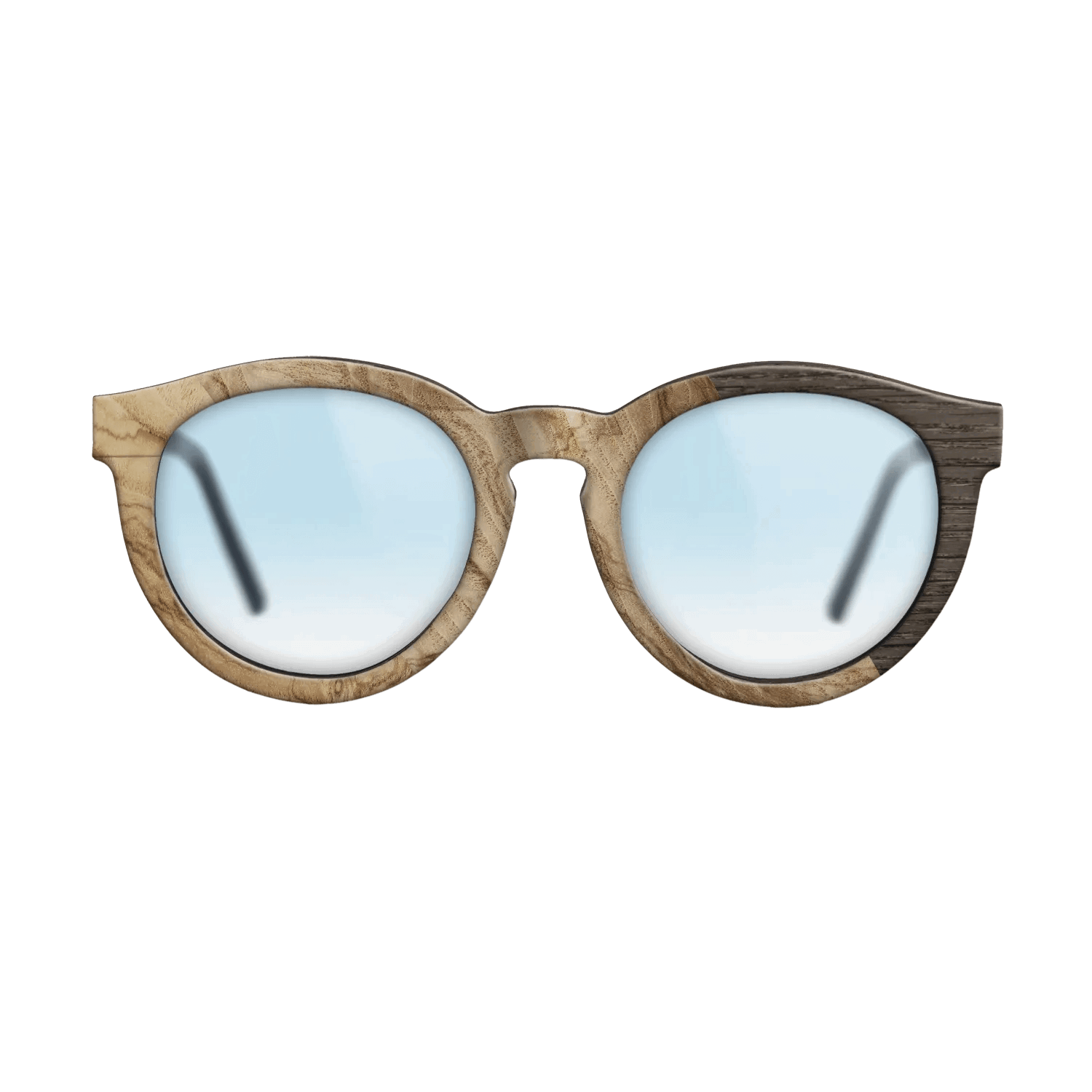 Fumed Oak,Ziricote Dark Quartered: Cubic Cuts - The Rebel - Round - SIRIS wood optic