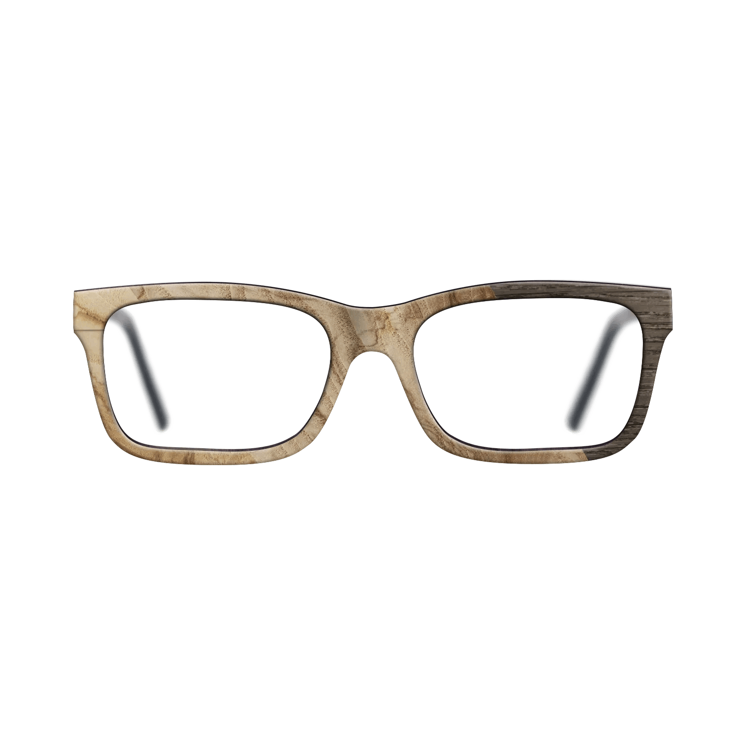 Fumed Oak,Ziricote Dark Quartered: Cubic Cuts - The Sage - Rectangle - SIRIS wood optic