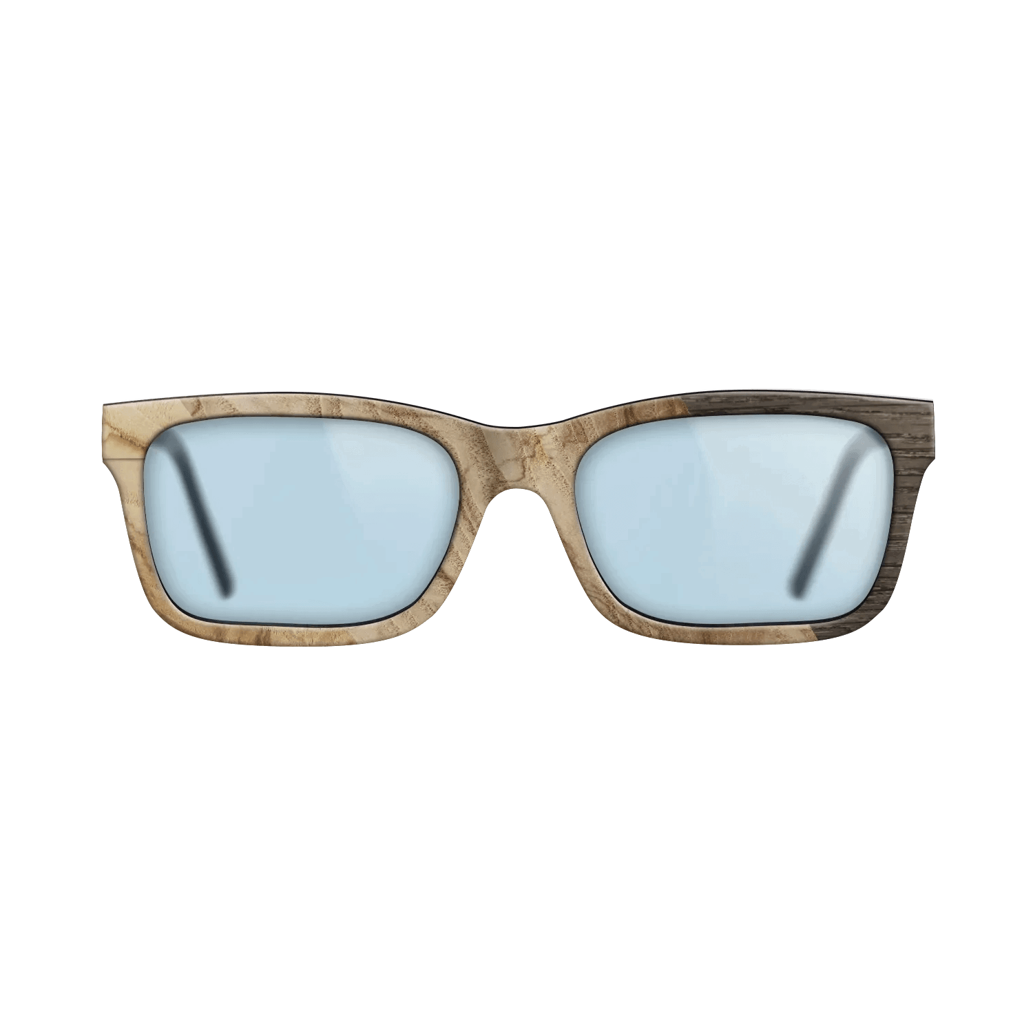 Fumed Oak,Ziricote Dark Quartered: Cubic Cuts - The Sage - Rectangle - SIRIS wood optic