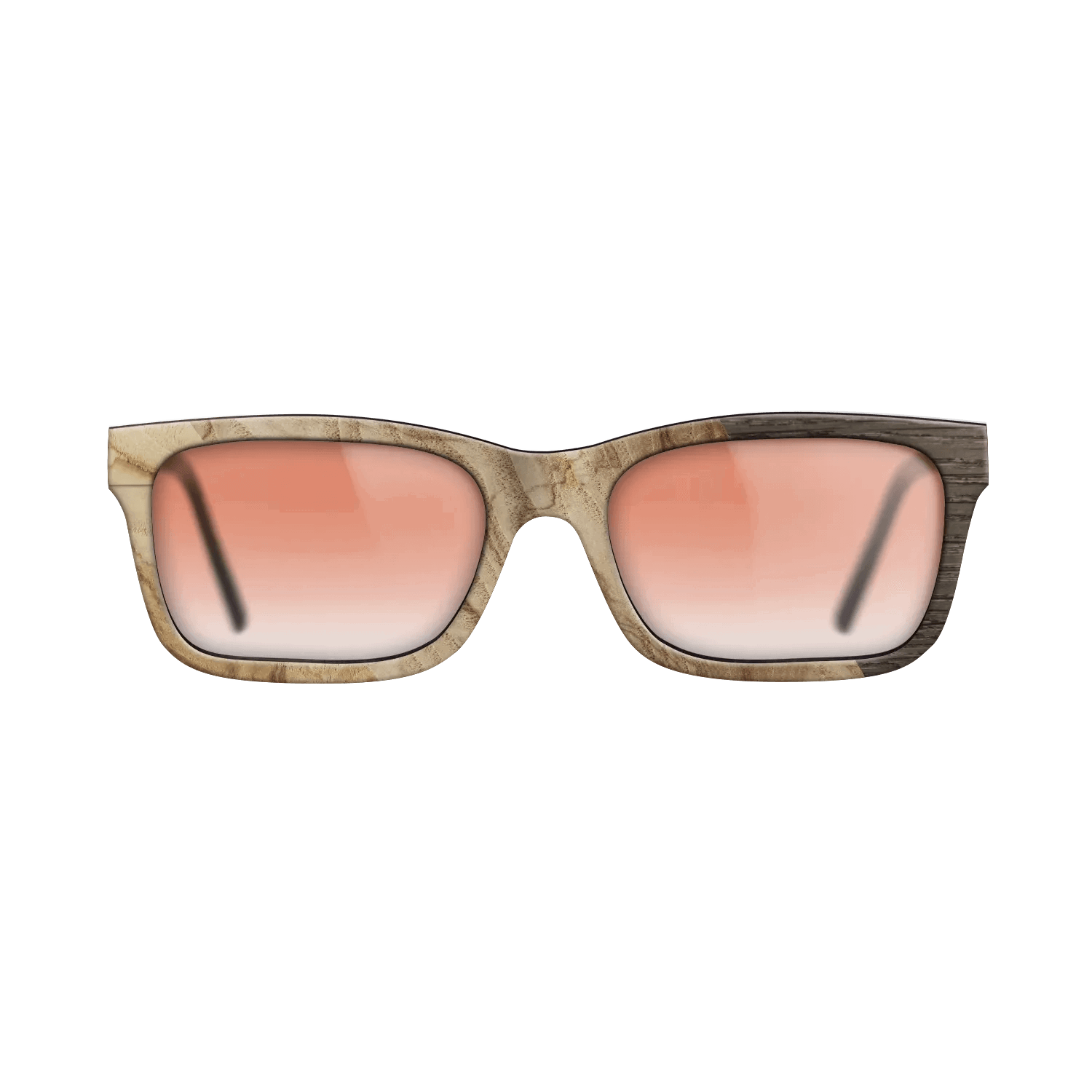 Fumed Oak,Ziricote Dark Quartered: Cubic Cuts - The Sage - Rectangle - SIRIS wood optic