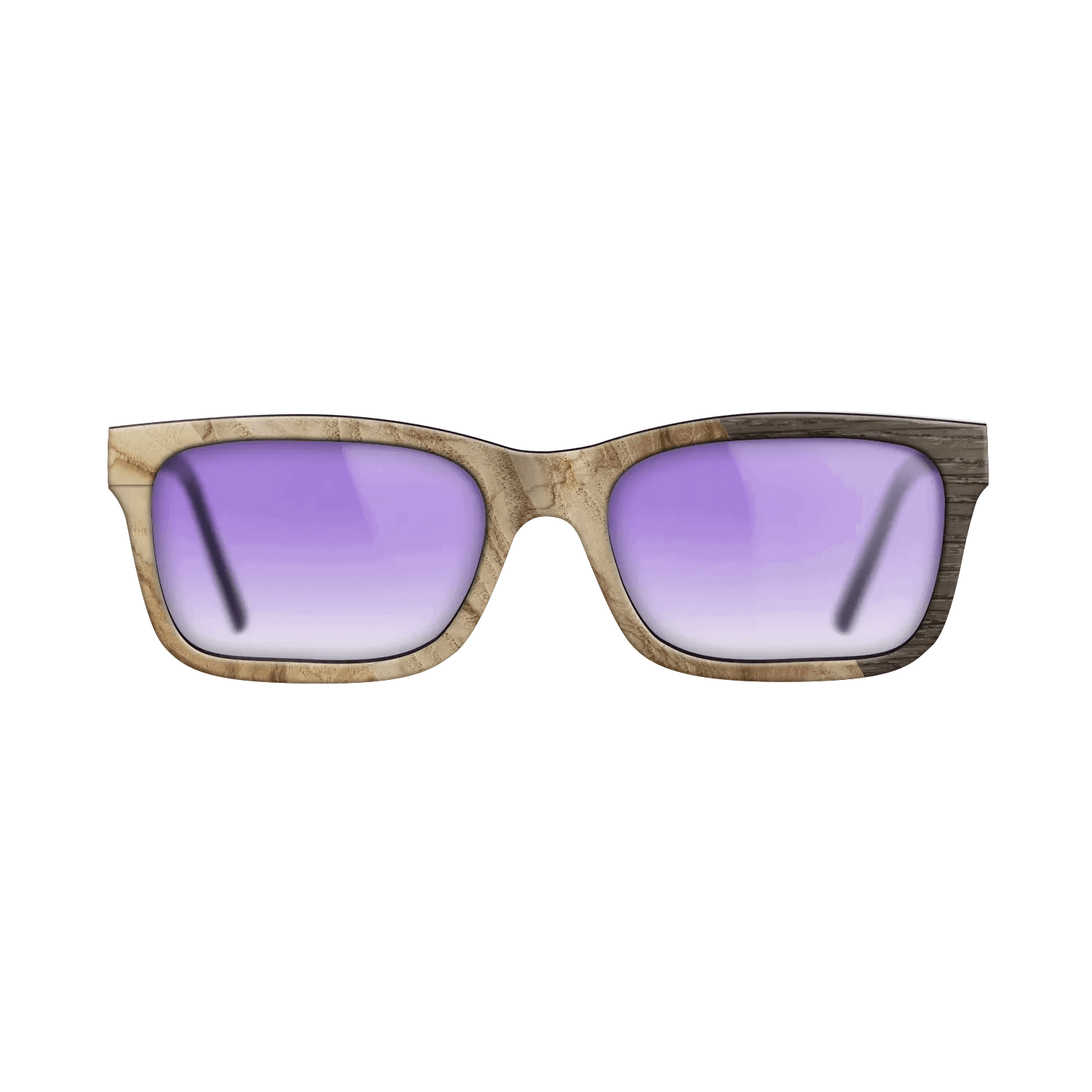 Fumed Oak,Ziricote Dark Quartered: Cubic Cuts - The Sage - Rectangle - SIRIS wood optic