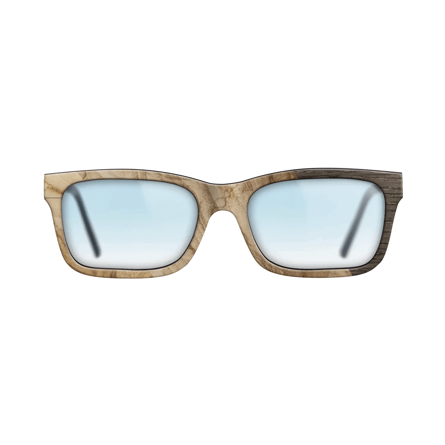 Fumed Oak,Ziricote Dark Quartered: Cubic Cuts - The Sage - Rectangle - SIRIS wood optic