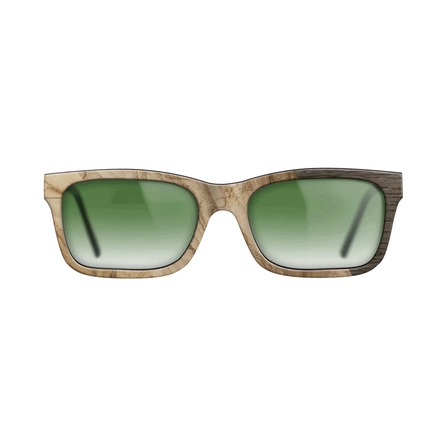 Fumed Oak,Ziricote Dark Quartered: Cubic Cuts - The Sage - Rectangle - SIRIS wood optic