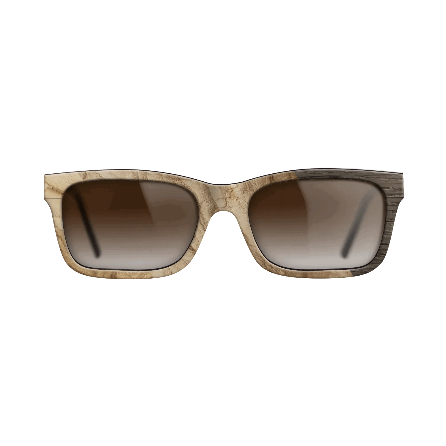 Fumed Oak,Ziricote Dark Quartered: Cubic Cuts - The Sage - Rectangle - SIRIS wood optic