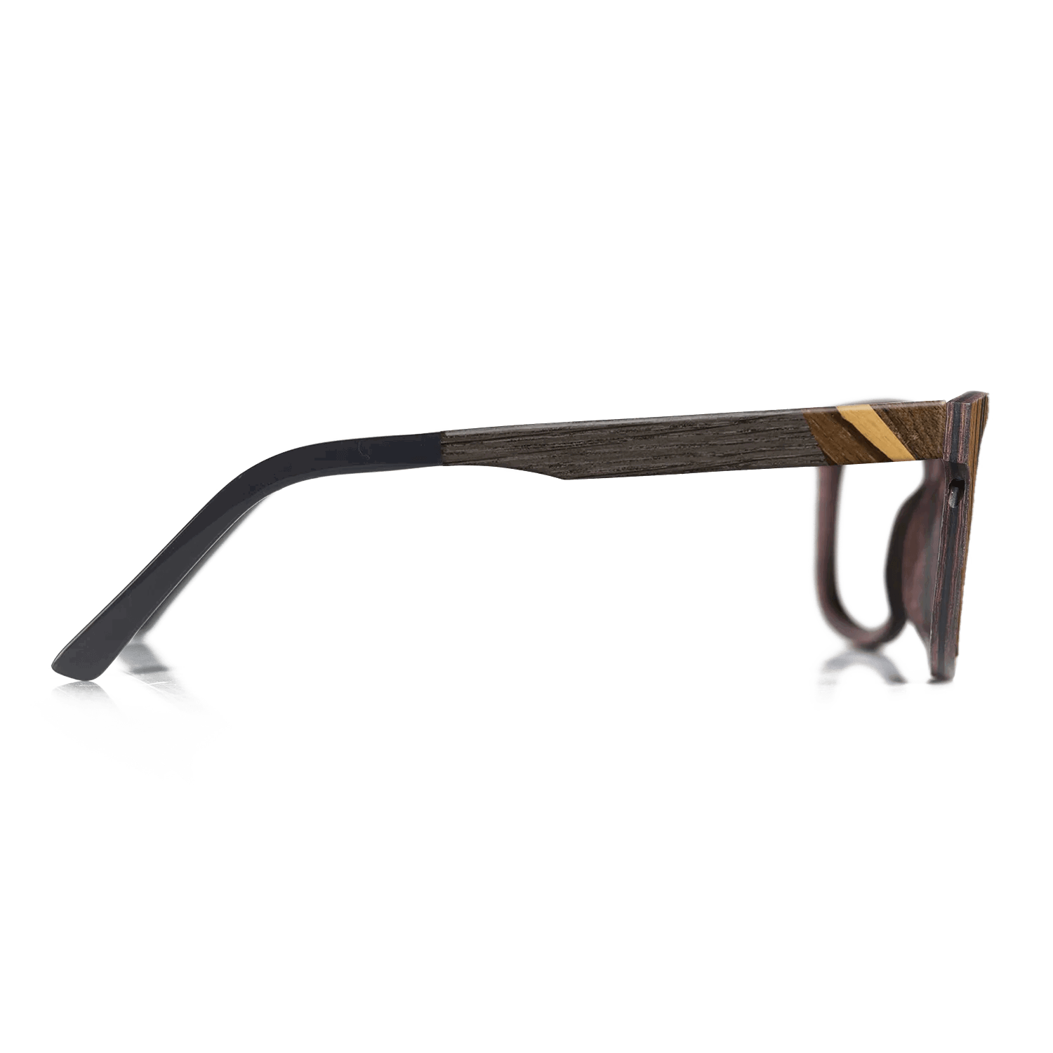 Fumed Oak,Ziricote Dark Quartered,Italian Ebony: Angle Cut - The Maiden - Cat - 1552 - SIRIS wood optic