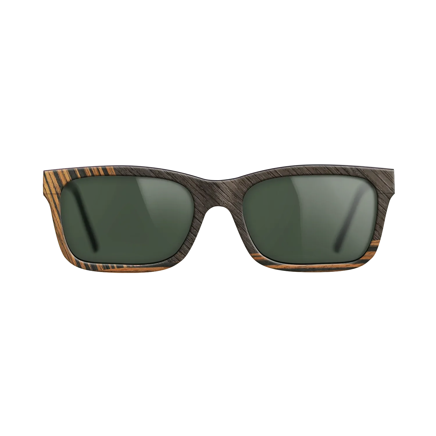 Fumed Oak,Ziricote Dark Quartered,Italian Ebony: Angle Cut - The Sage - Rectangle - 1552 - SIRIS wood optic