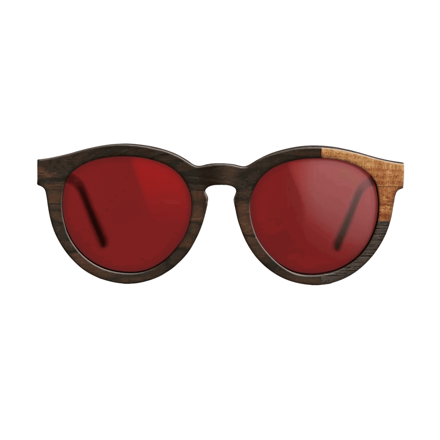 Fumed Oak,Ziricote Dark Quartered,Koa: Cubic Cuts - The Rebel - Round - SIRIS wood optic