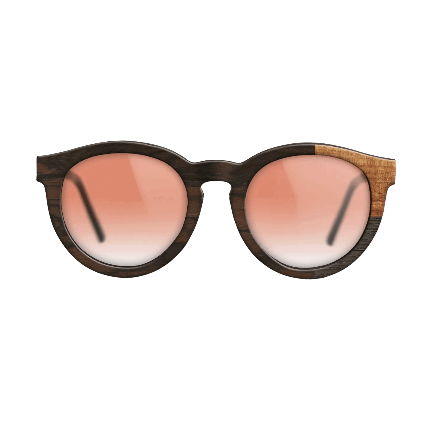 Fumed Oak,Ziricote Dark Quartered,Koa: Cubic Cuts - The Rebel - Round - SIRIS wood optic