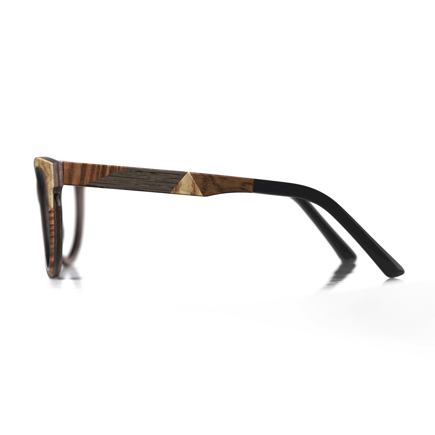 Fumed Oak,Ziricote Dark Quartered,Olive Burl,Kingwood: Mosaic - The Hero - Square - 1222 - SIRIS wood optic