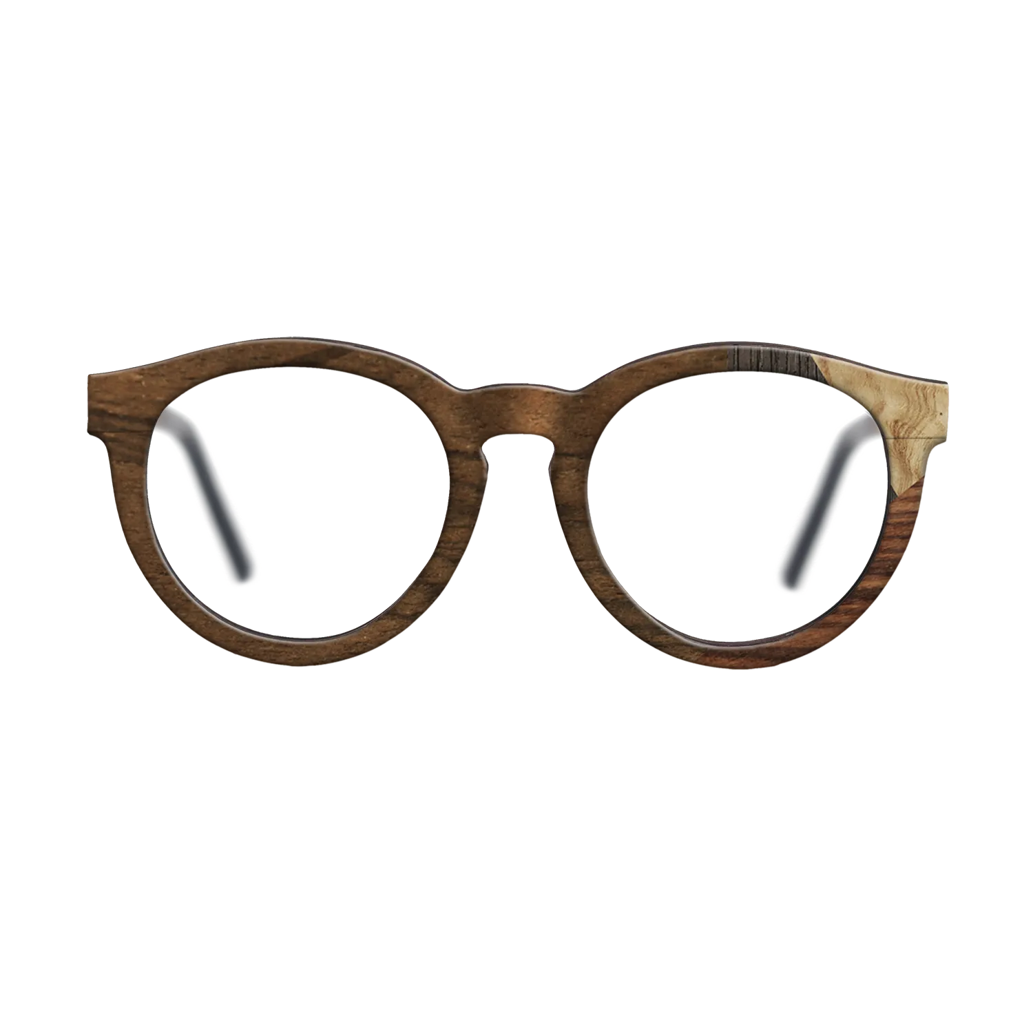 Fumed Oak,Ziricote Dark Quartered,Olive Burl,Kingwood: Mosaic - The Rebel - Round - 1222 - SIRIS wood optic