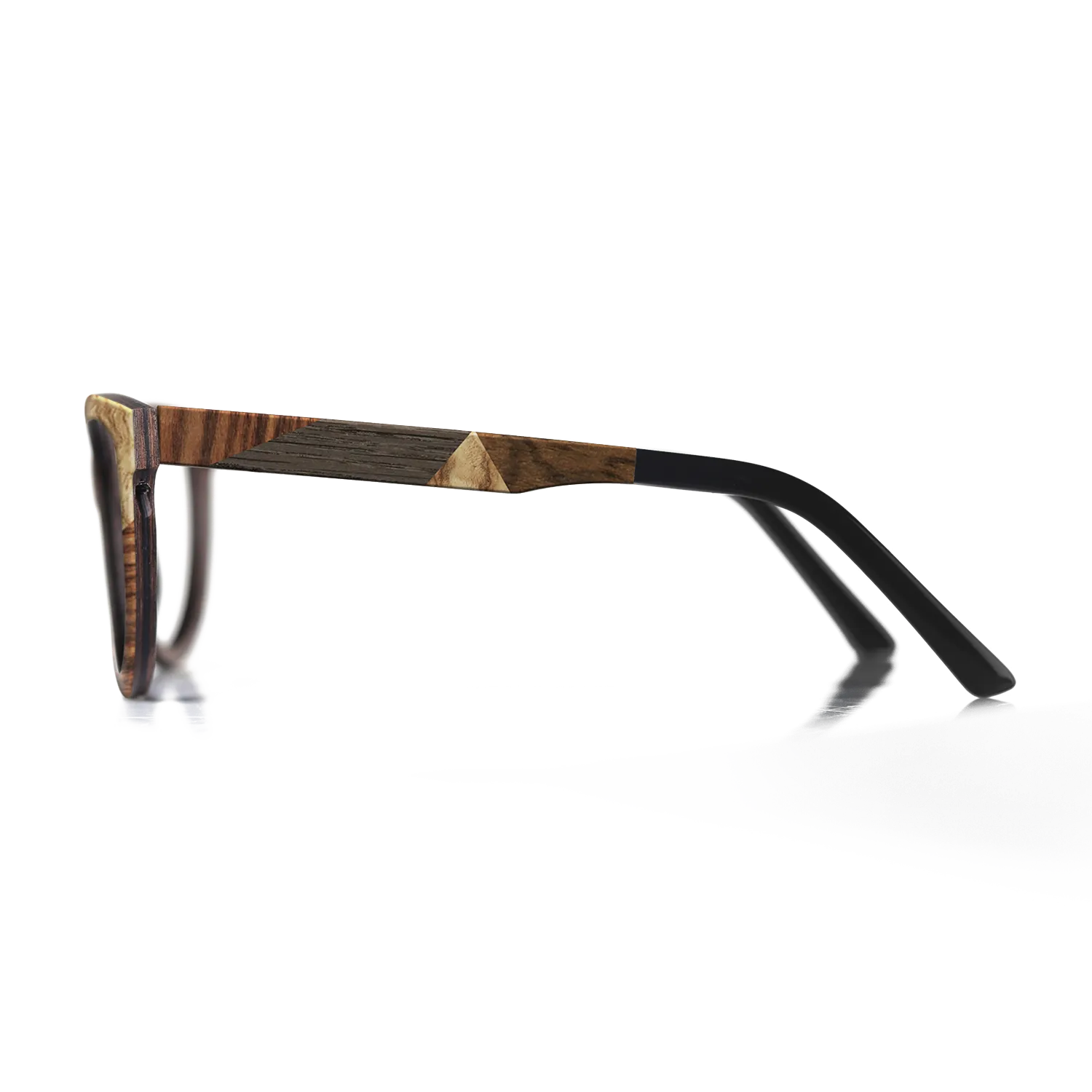 Fumed Oak,Ziricote Dark Quartered,Olive Burl,Kingwood: Mosaic - The Rebel - Round - 1222 - SIRIS wood optic