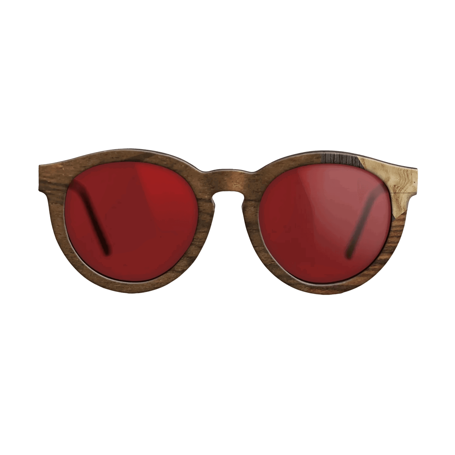 Fumed Oak,Ziricote Dark Quartered,Olive Burl,Kingwood: Mosaic - The Rebel - Round - 1222 - SIRIS wood optic