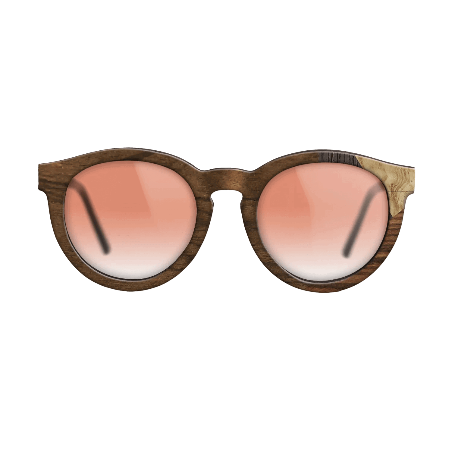 Fumed Oak,Ziricote Dark Quartered,Olive Burl,Kingwood: Mosaic - The Rebel - Round - 1222 - SIRIS wood optic