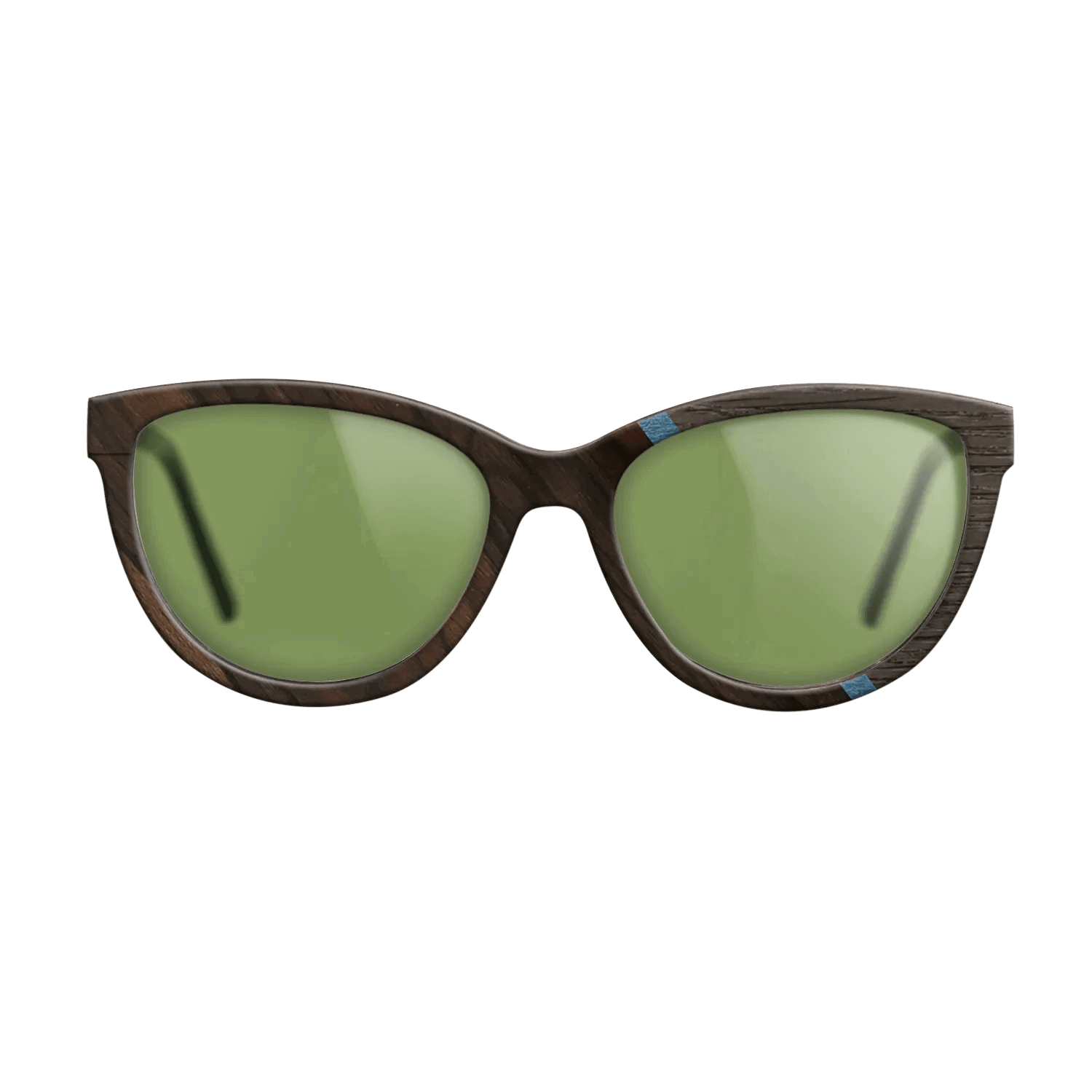 Fumed Oak,Ziricote Dark Quartered,Poplar Dyed: Blue Denim,Royal White Ebony: Angle Cut - The Maiden - Cat - 740 - SIRIS wood optic