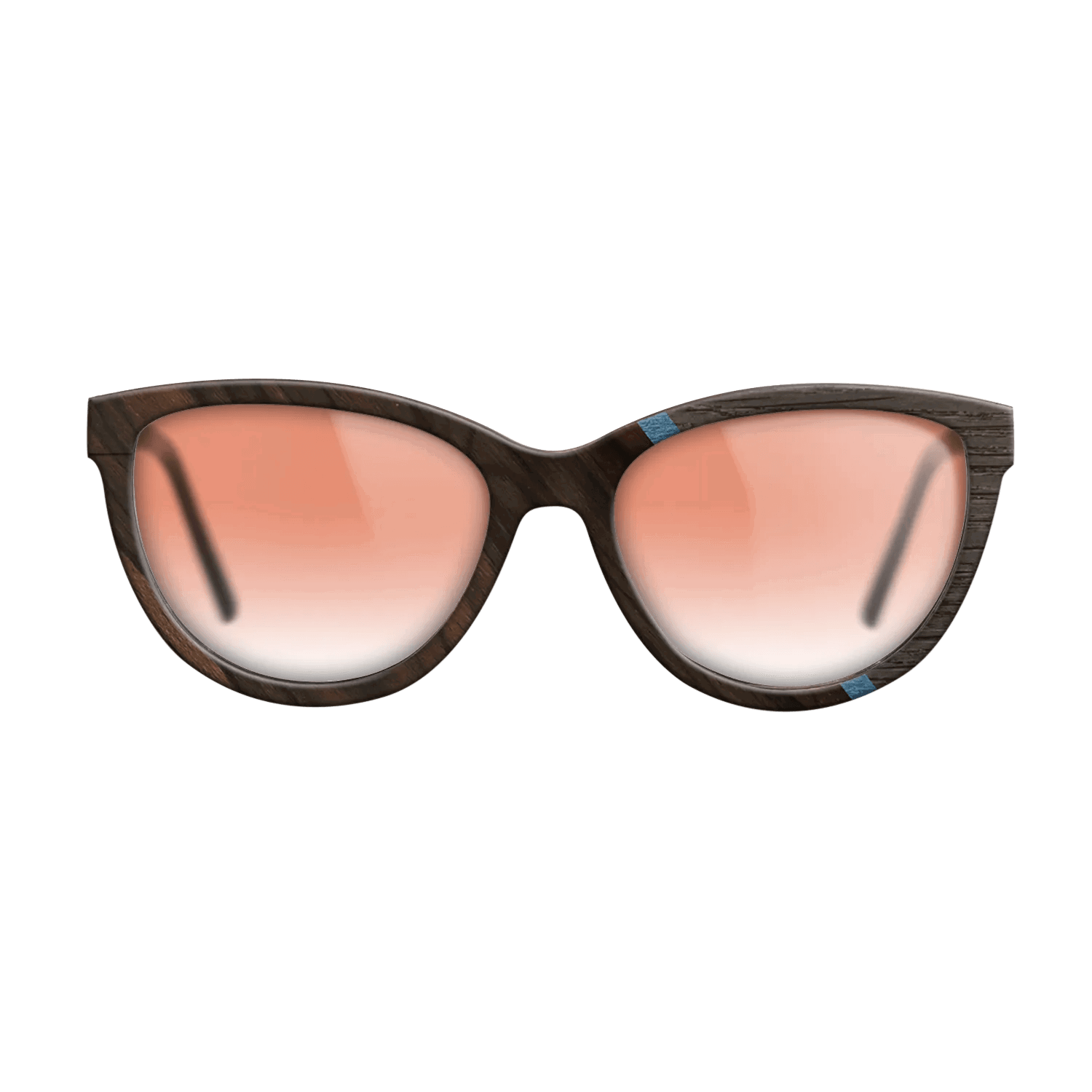 Fumed Oak,Ziricote Dark Quartered,Poplar Dyed: Blue Denim,Royal White Ebony: Angle Cut - The Maiden - Cat - 740 - SIRIS wood optic