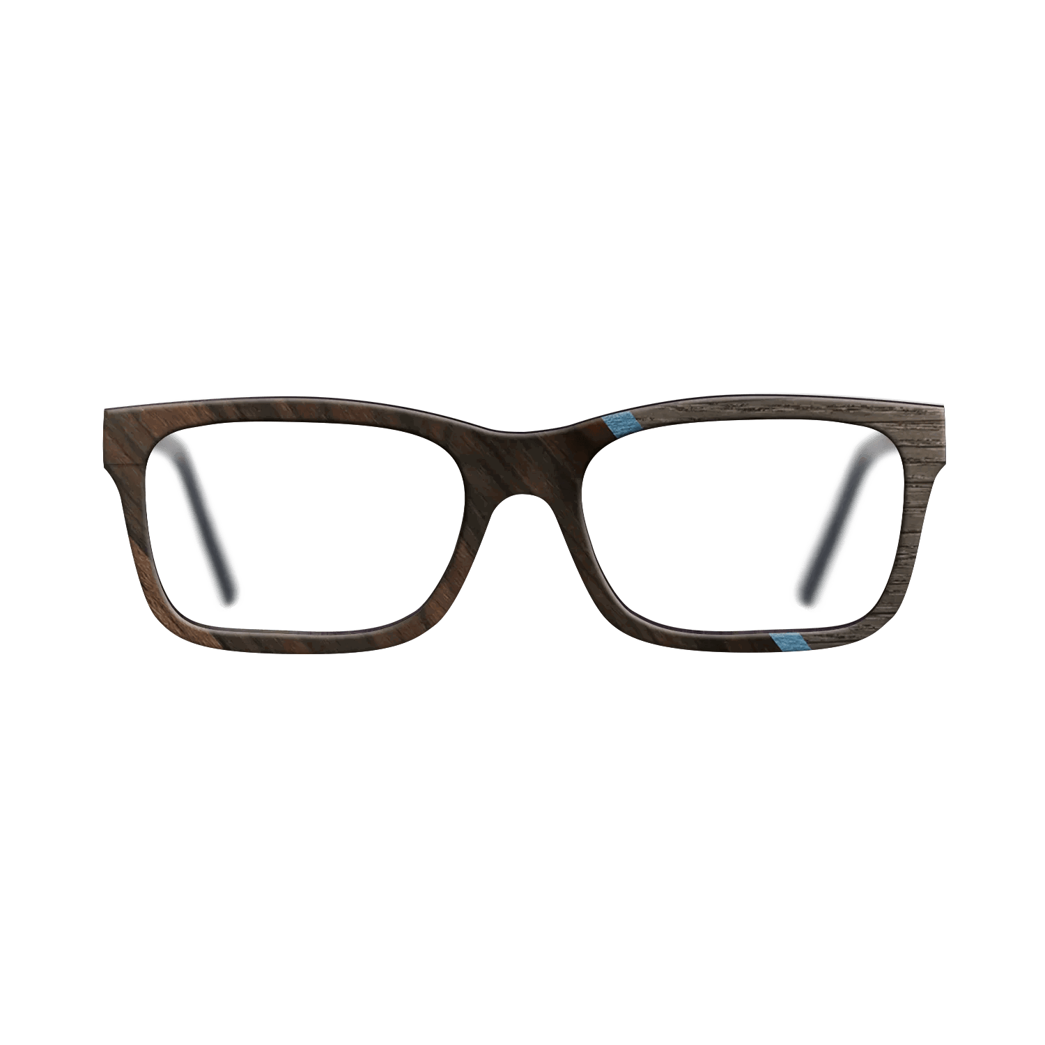 Fumed Oak,Ziricote Dark Quartered,Poplar Dyed: Blue Denim,Royal White Ebony: Angle Cut - The Sage - Rectangle - 740 - SIRIS wood optic