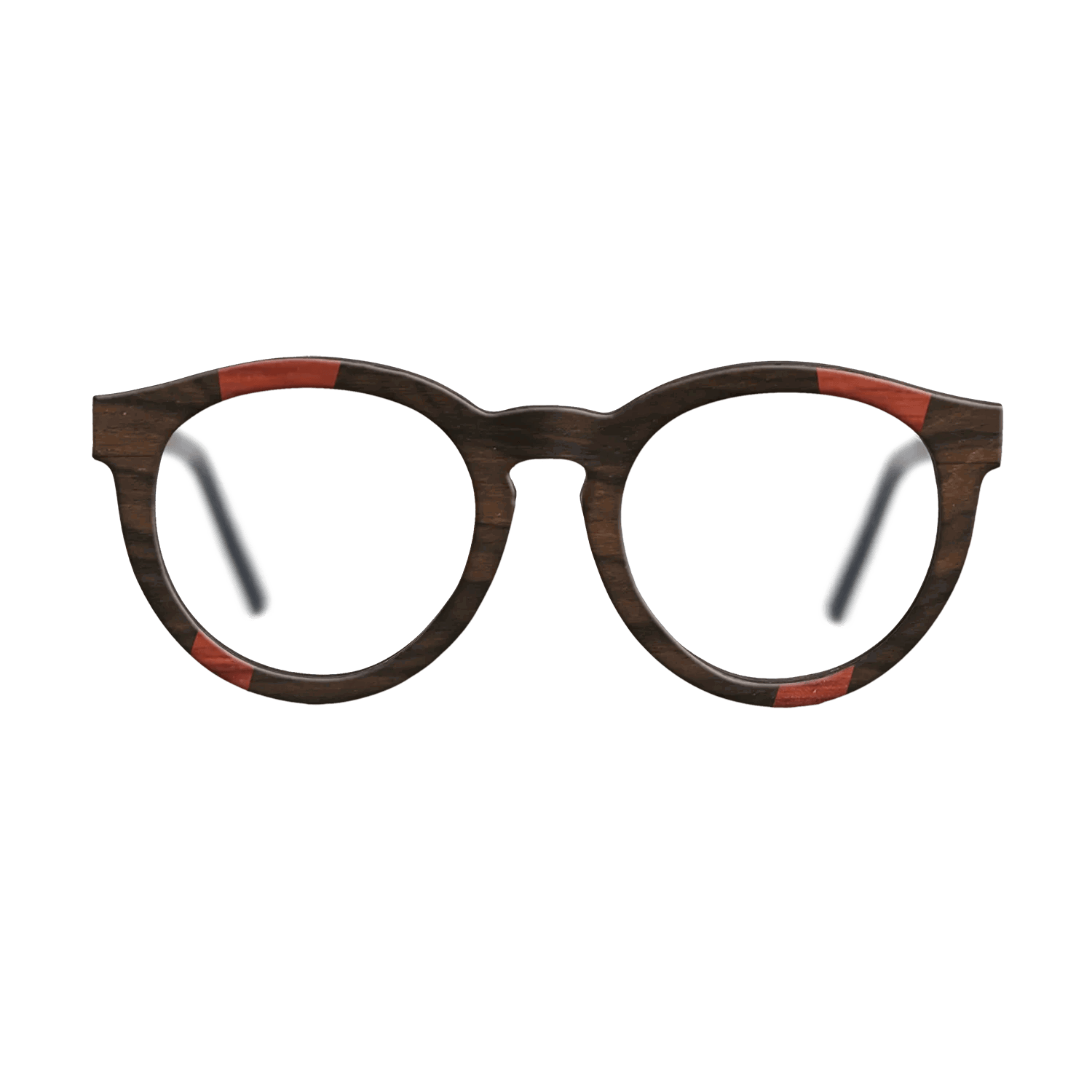 Fumed Oak,Ziricote Dark Quartered,Poplar Dyed: Red,Kingwood: Fractal - The Rebel - Round - 1373 - SIRIS wood optic