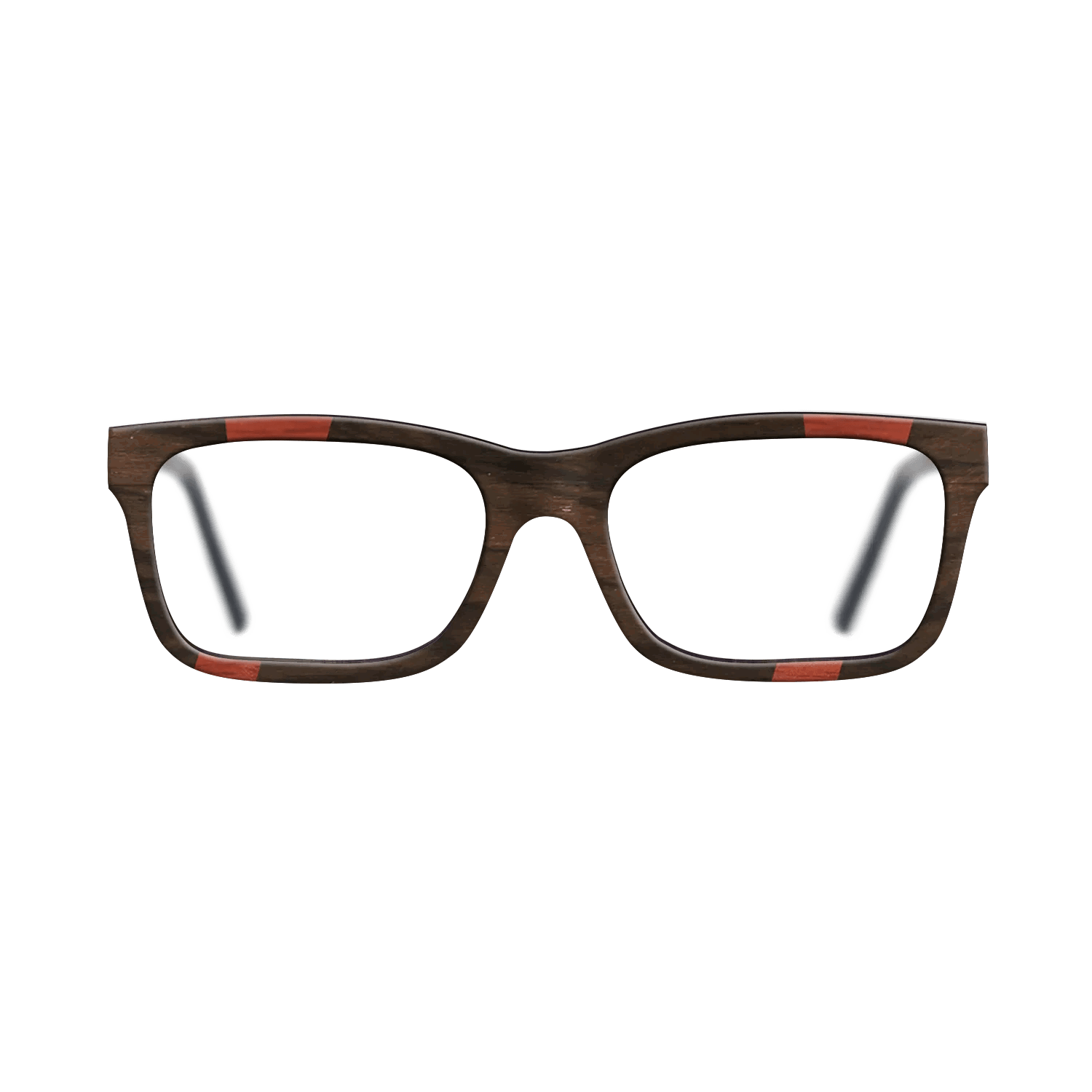 Fumed Oak,Ziricote Dark Quartered,Poplar Dyed: Red,Kingwood: Fractal - The Sage - Rectangle - 1373 - SIRIS wood optic