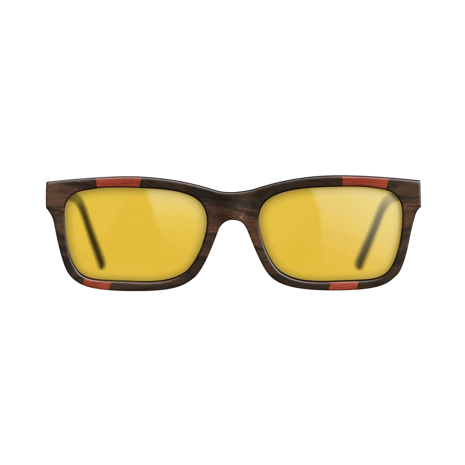 Fumed Oak,Ziricote Dark Quartered,Poplar Dyed: Red,Kingwood: Fractal - The Sage - Rectangle - 1373 - SIRIS wood optic