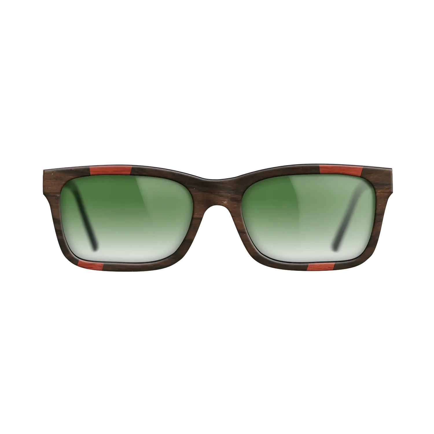 Fumed Oak,Ziricote Dark Quartered,Poplar Dyed: Red,Kingwood: Fractal - The Sage - Rectangle - 1373 - SIRIS wood optic