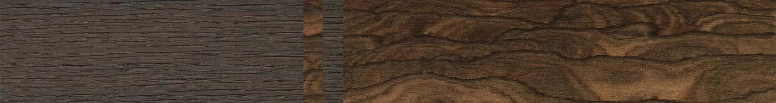 Fumed Oak,Ziricote Dark Quartered: Splice - The Sage - Rectangle - 1752 - SIRIS wood optic