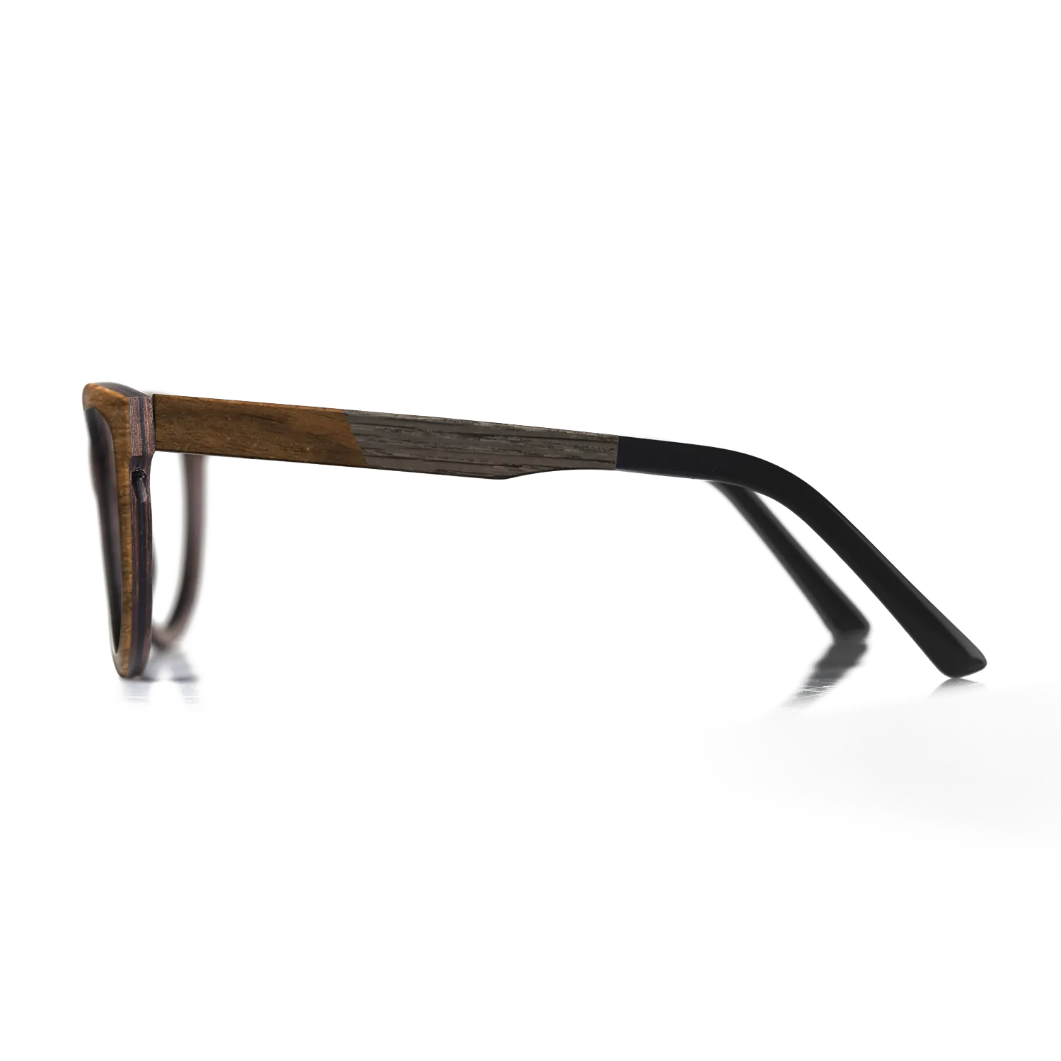 Fumed Oak,Ziricote Dark Quartered: Wedge - The Maiden - Cat - SIRIS wood optic