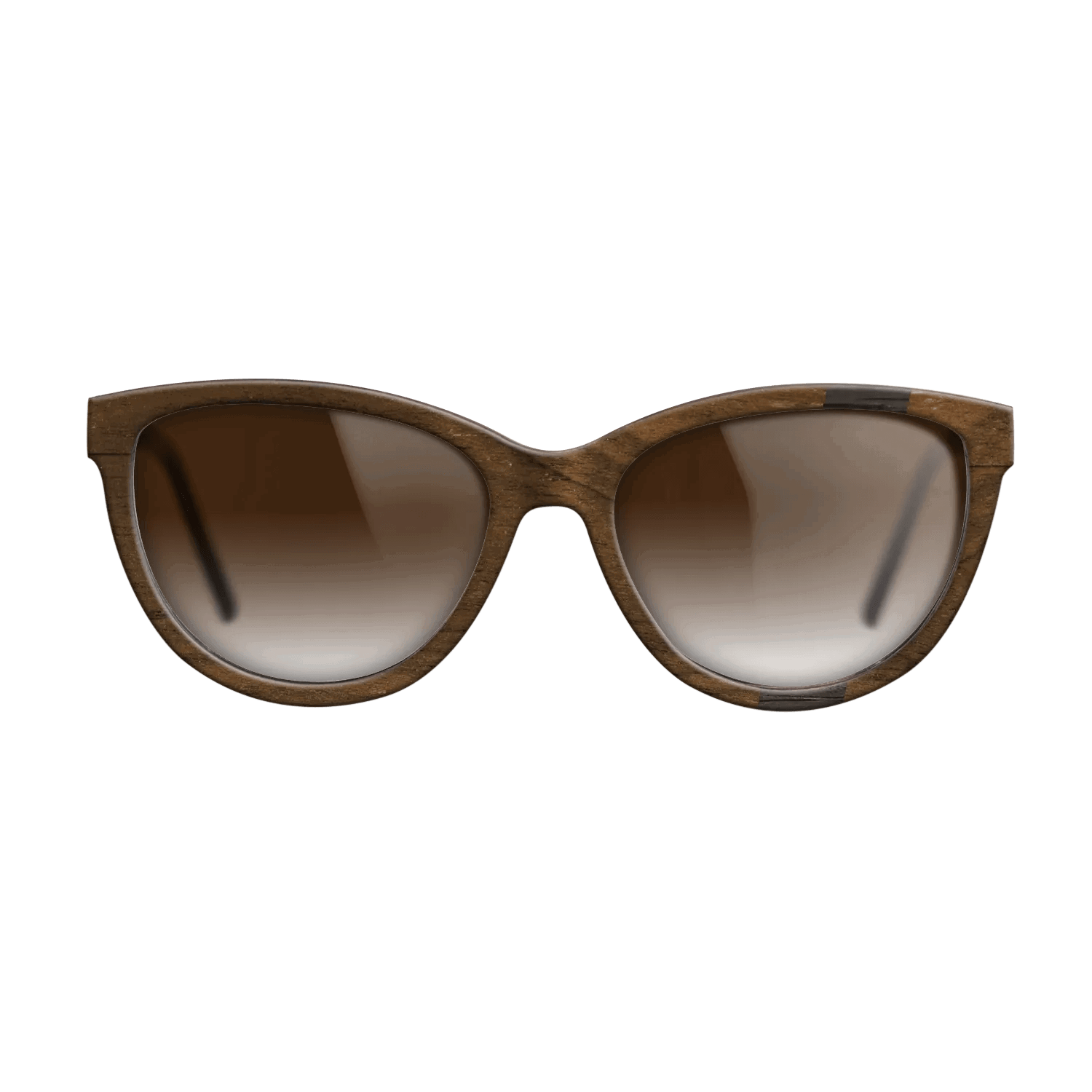 Fumed Oak,Ziricote Dark Quartered: Wedge - The Maiden - Cat - SIRIS wood optic