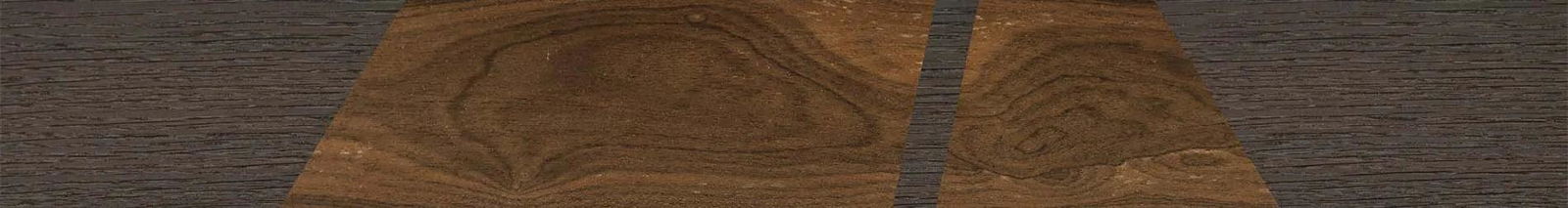 Fumed Oak,Ziricote Dark Quartered: Wedge - The Rebel - Round - SIRIS wood optic