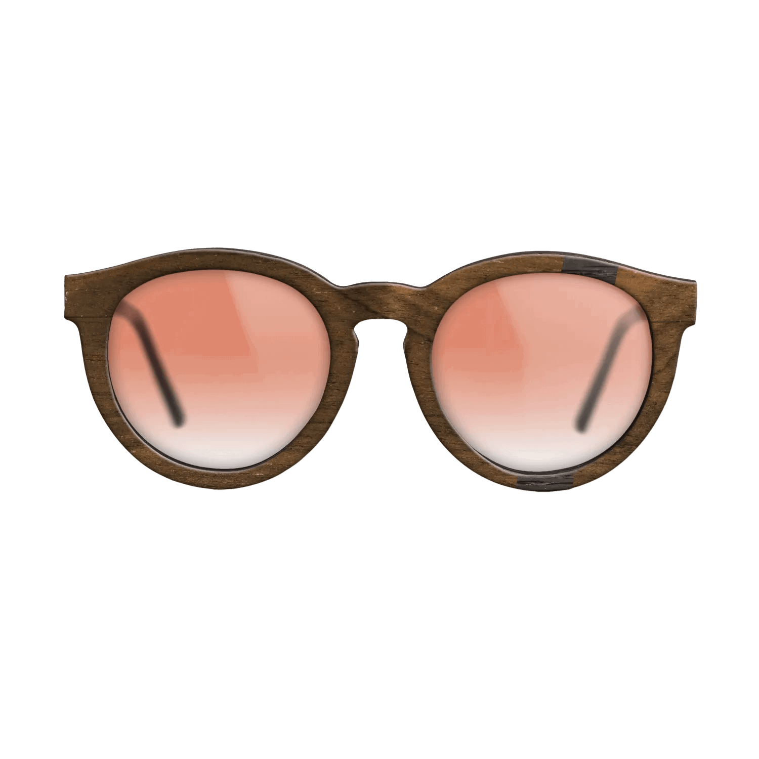 Fumed Oak,Ziricote Dark Quartered: Wedge - The Rebel - Round - SIRIS wood optic