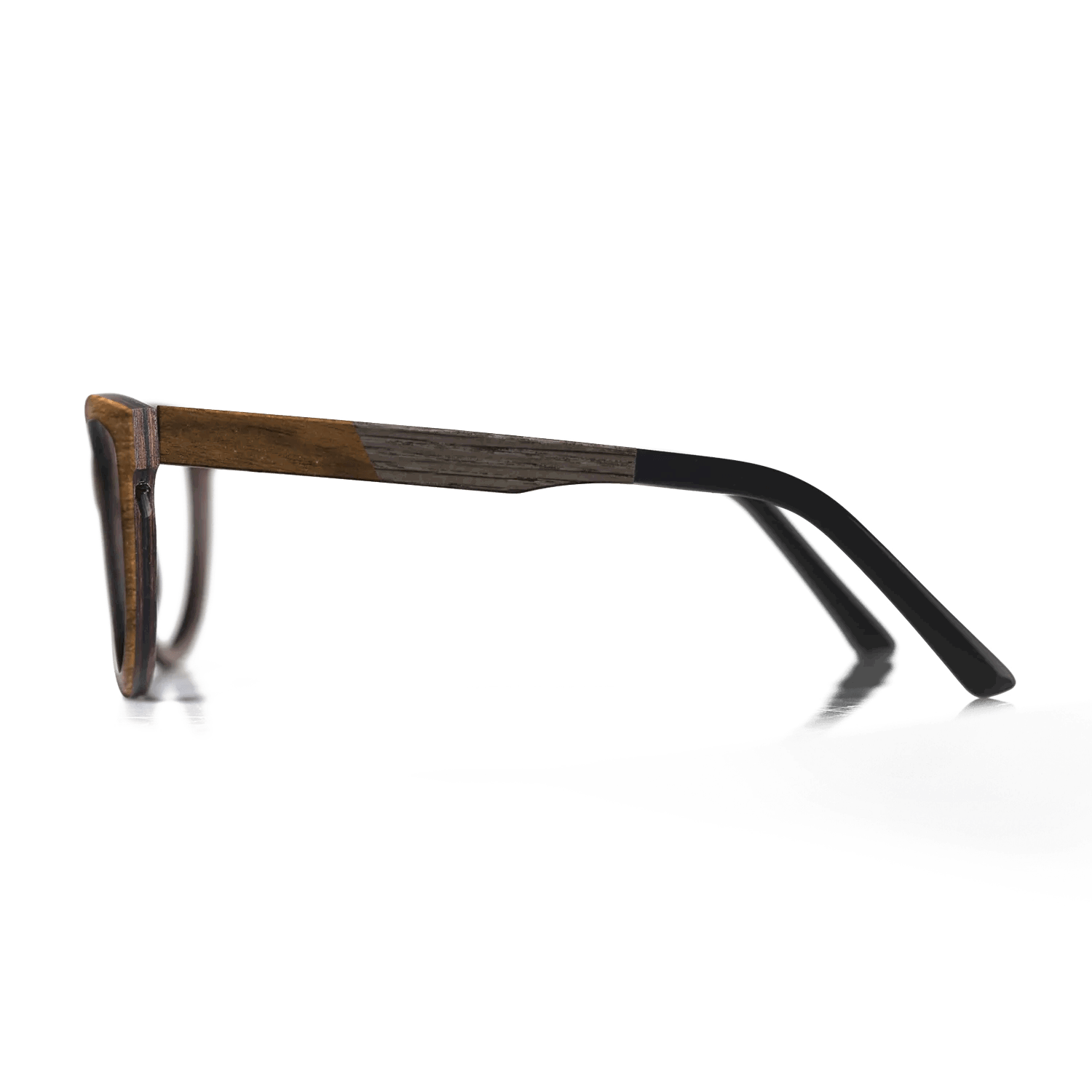 Fumed Oak,Ziricote Dark Quartered: Wedge - The Sage - Rectangle - SIRIS wood optic