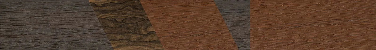 Fumed Oak,Ziricote Dark Quartered,Wenge: Bauhaus - The Maiden - Cat - SIRIS wood optic