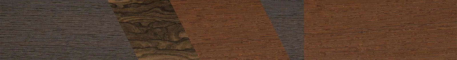 Fumed Oak,Ziricote Dark Quartered,Wenge: Bauhaus - The Sage - Rectangle - SIRIS wood optic