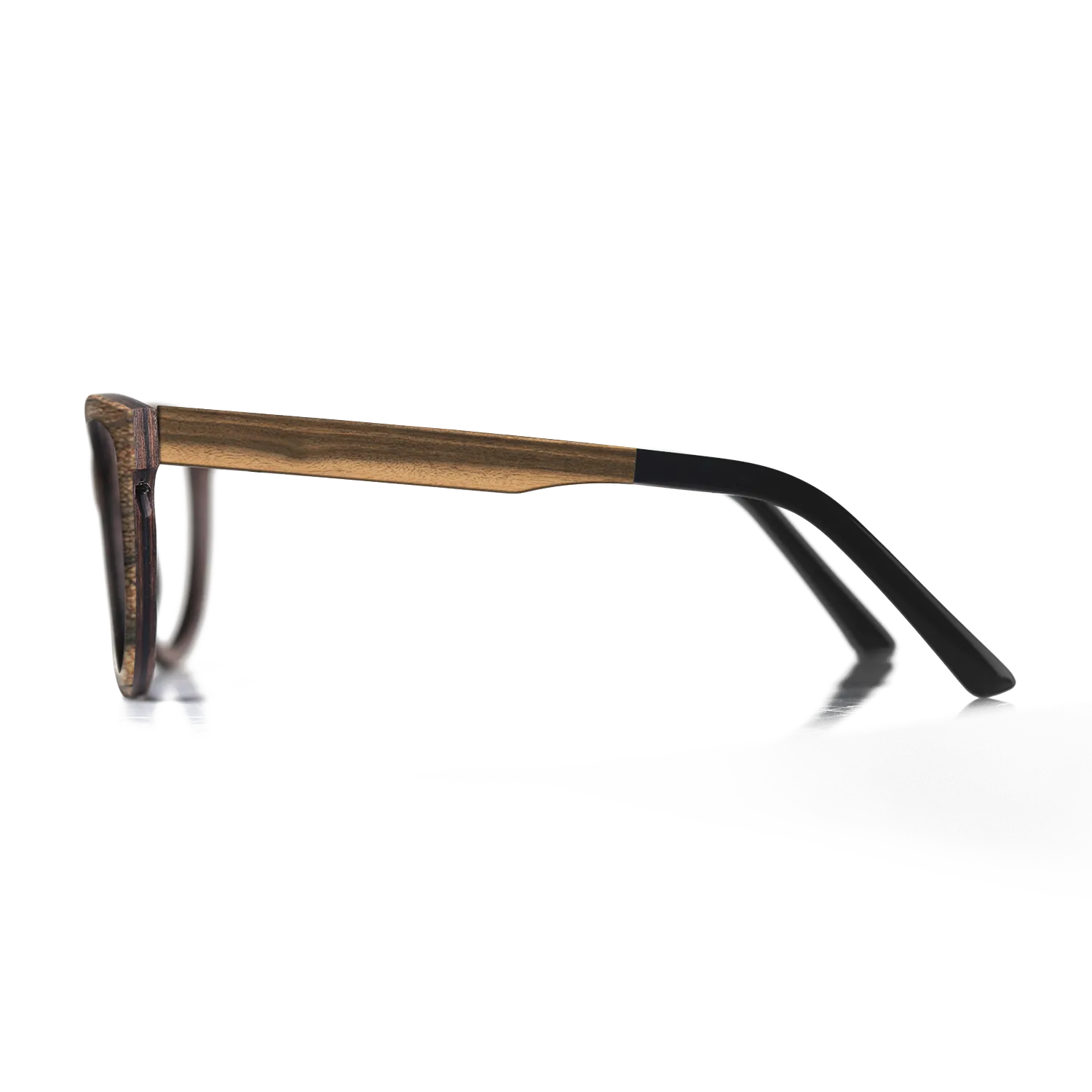 Fumed Oak,Ziricote Light Quartered,Louro Preto,Wenge: Angle Cut - The Hero - Square - 1210 - SIRIS wood optic